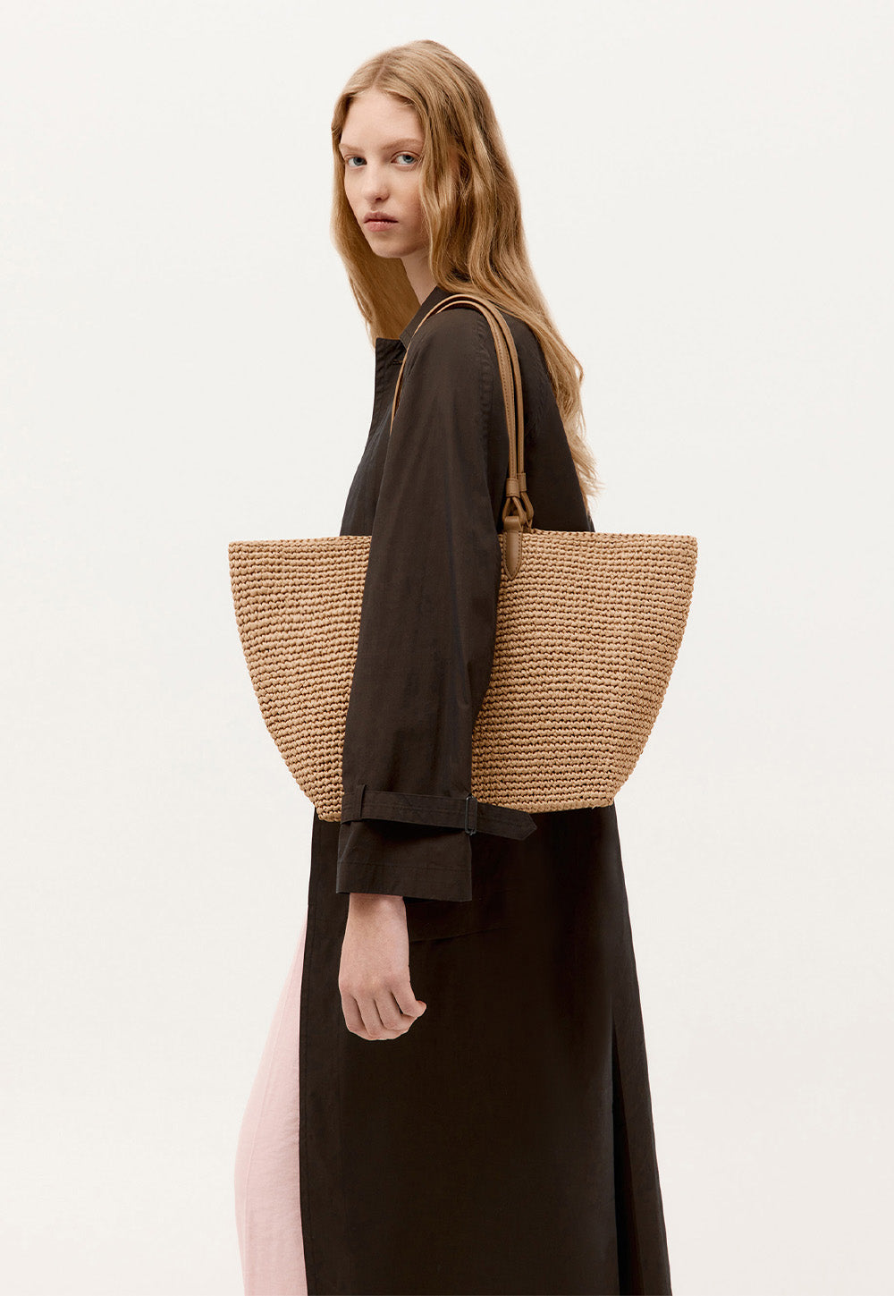 Mr Bandit Tote - Natural Raffia