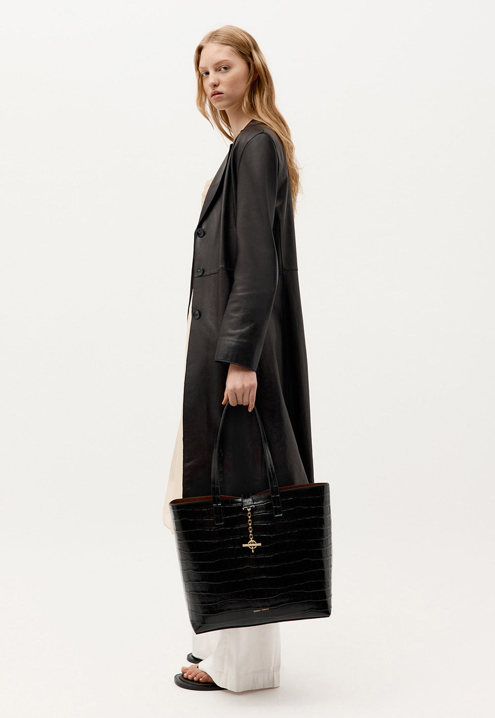 Mr Porter Tote - Black Croc