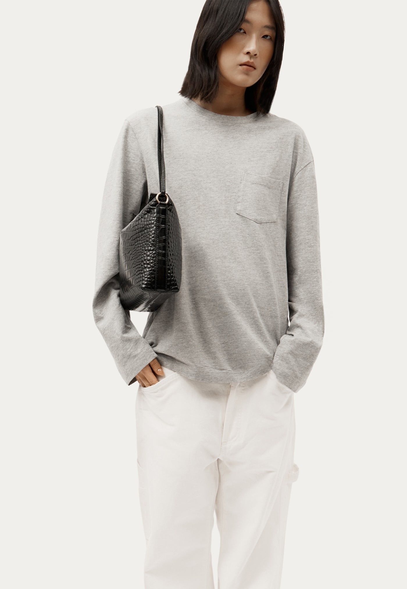 Piper Bag - Black Croc