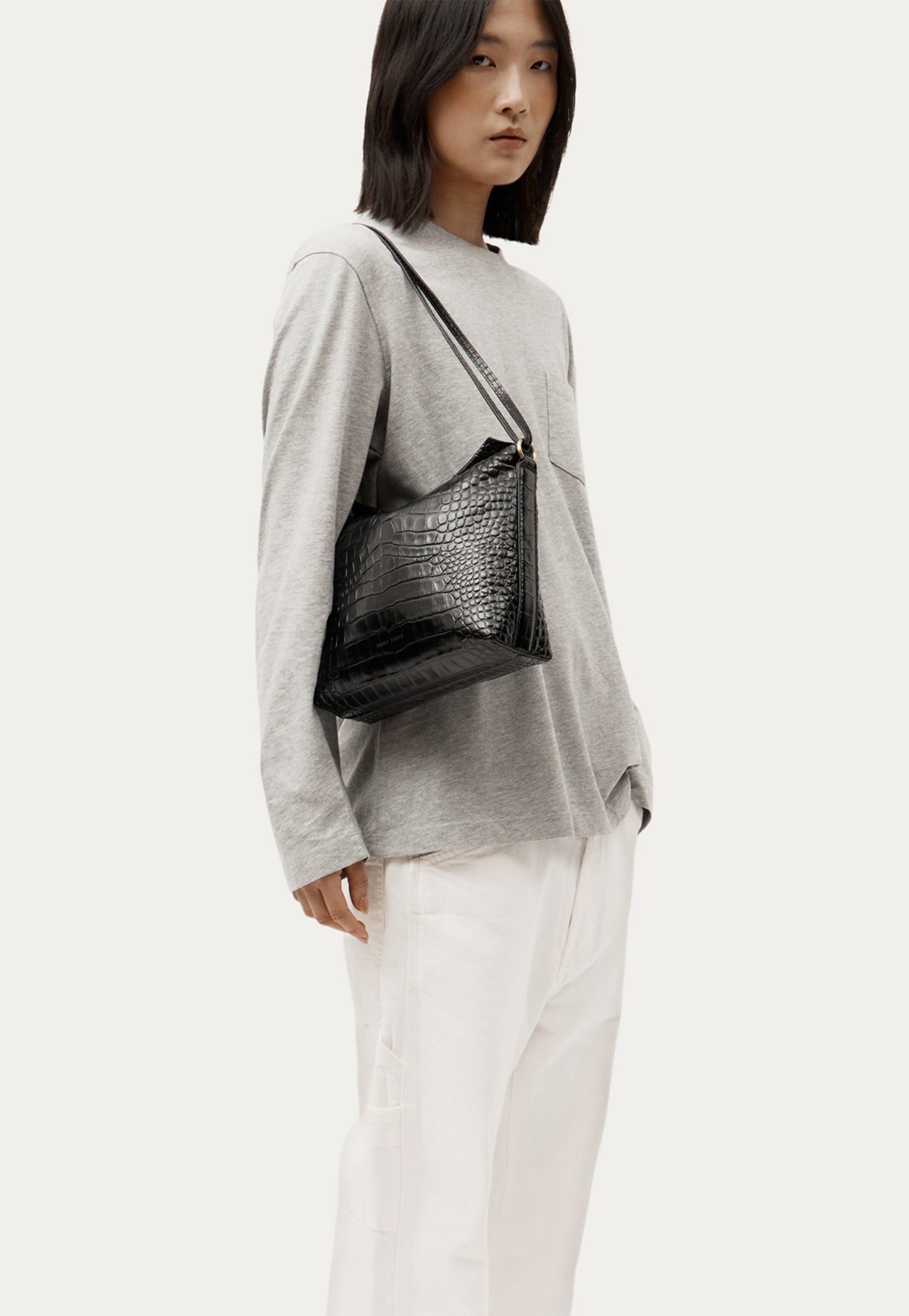 Piper Bag - Black Croc