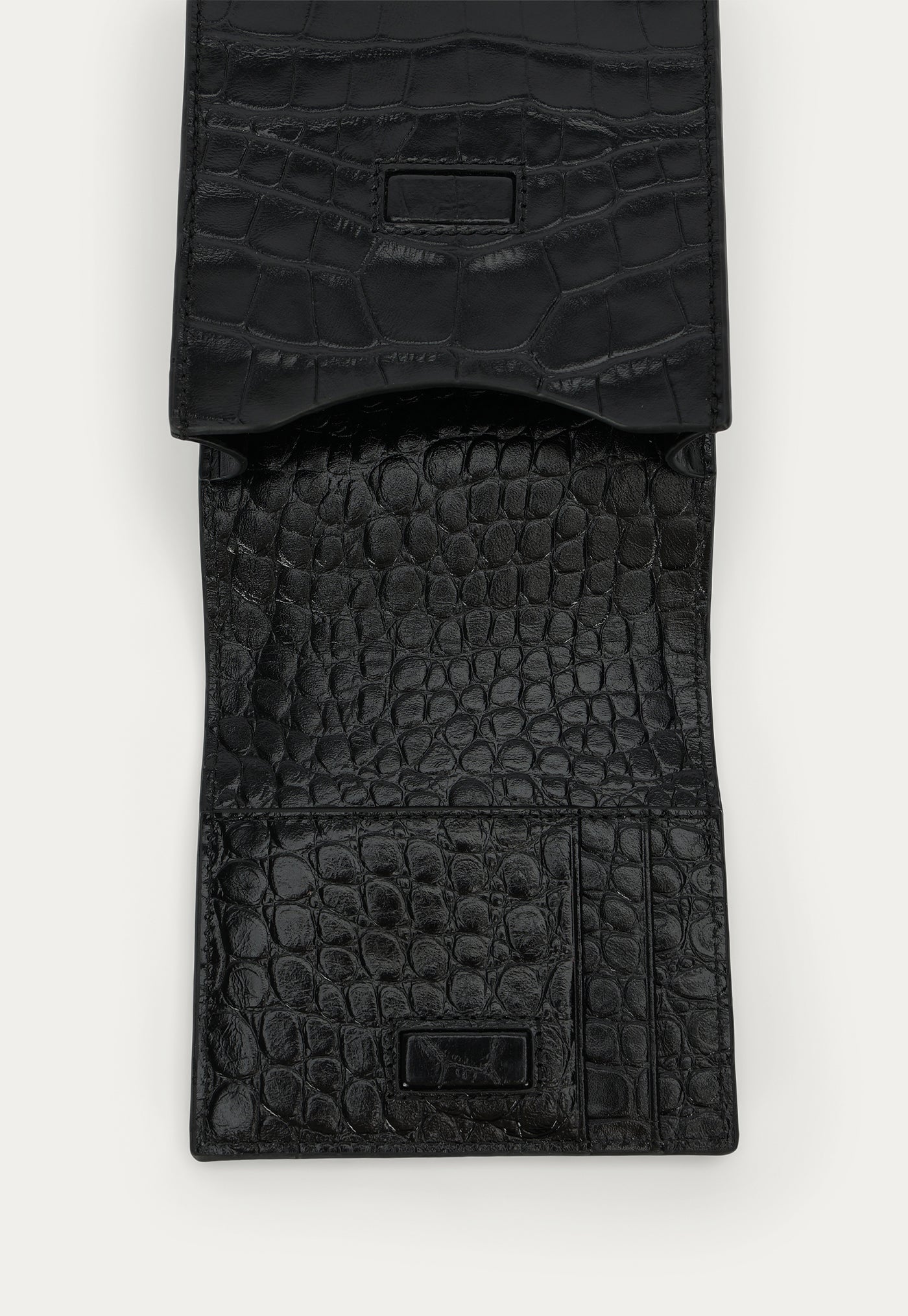 Poucheroo Phone Wallet - Black Croc