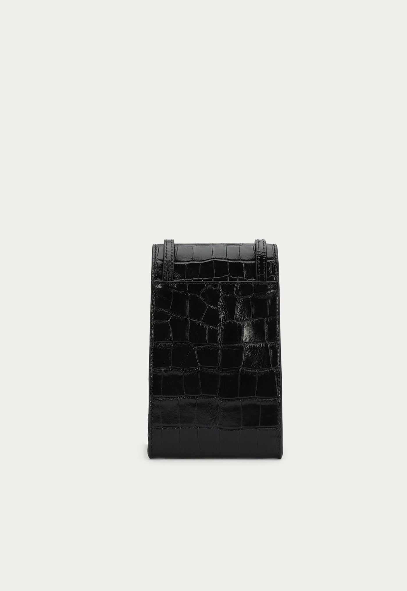 Poucheroo Phone Wallet - Black Croc