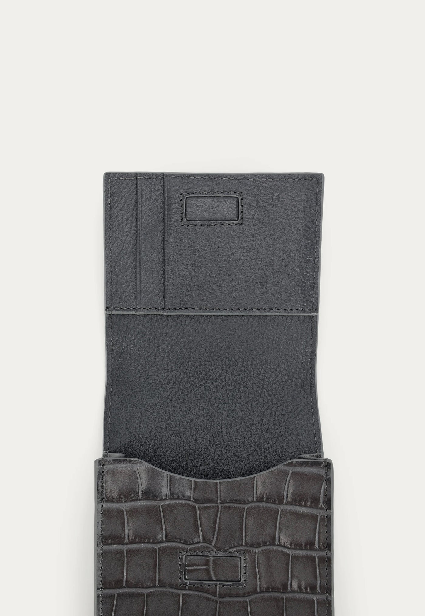 Poucheroo Leather Strap - Flint Croc