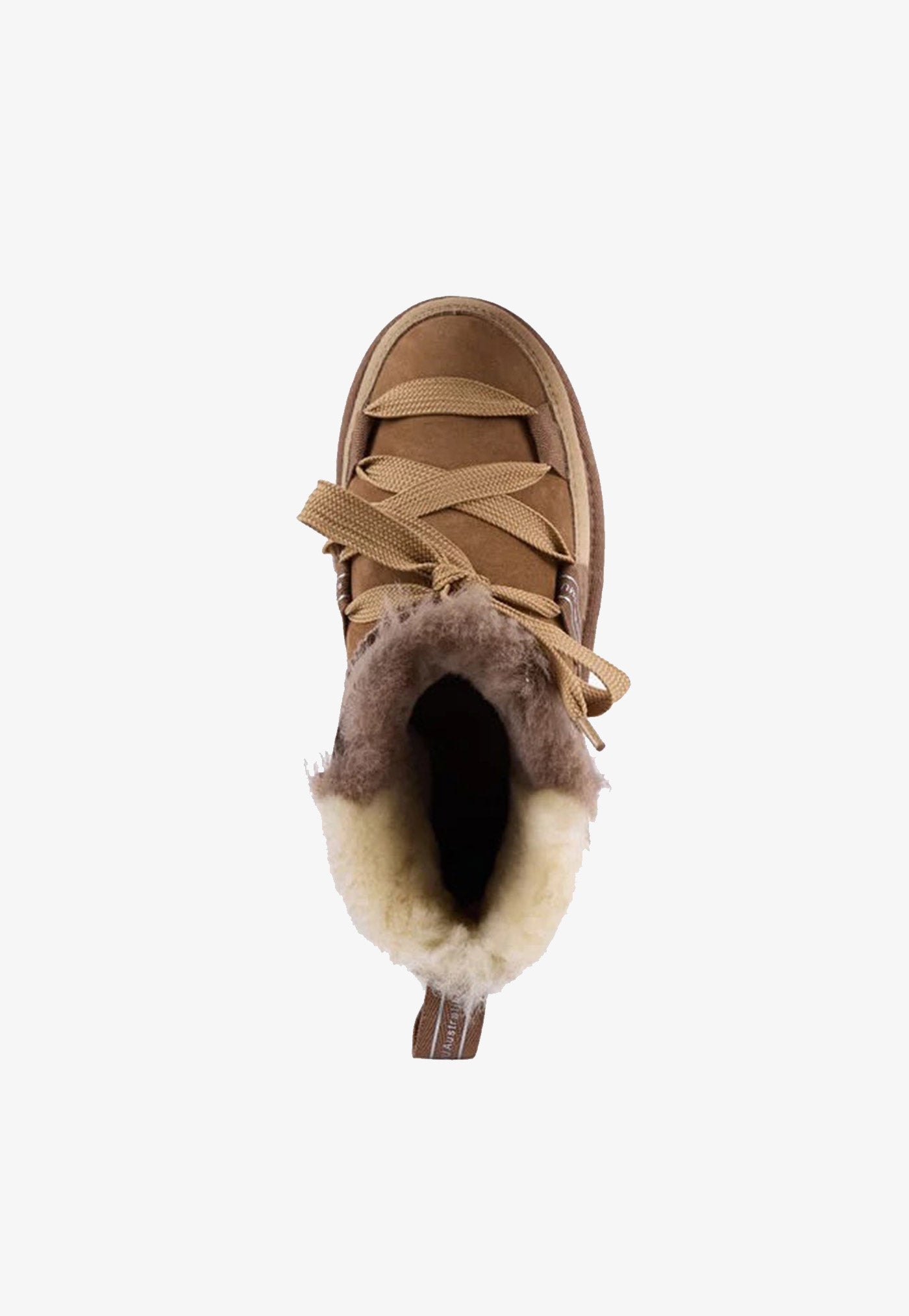 Blurred Patchwork Sheepskin Boot - Mushroom