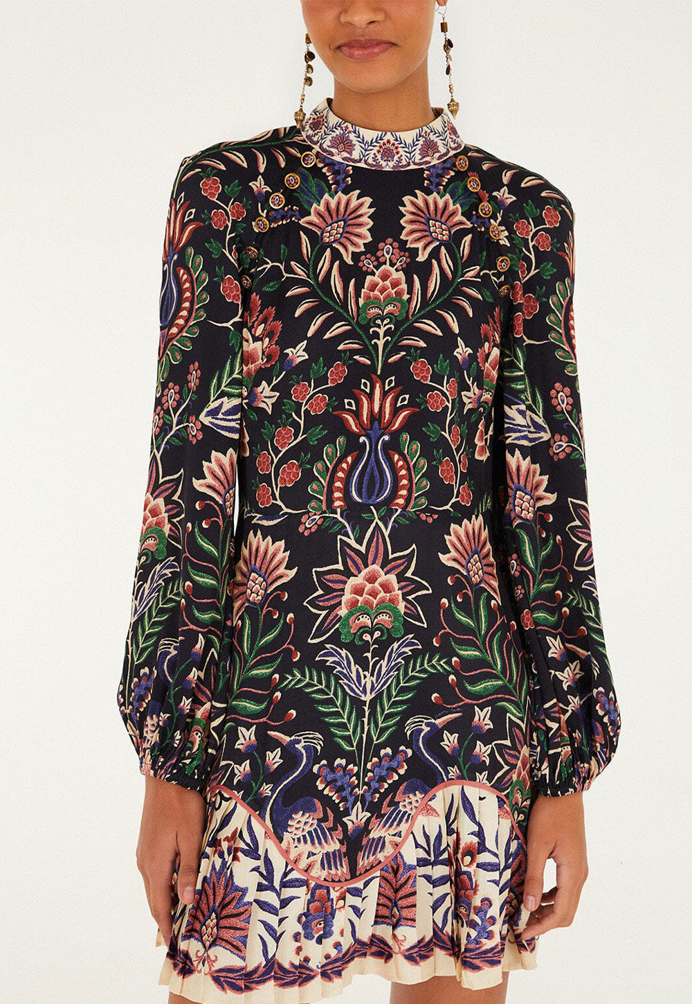 Marvelous Garden Mini Dress - Black