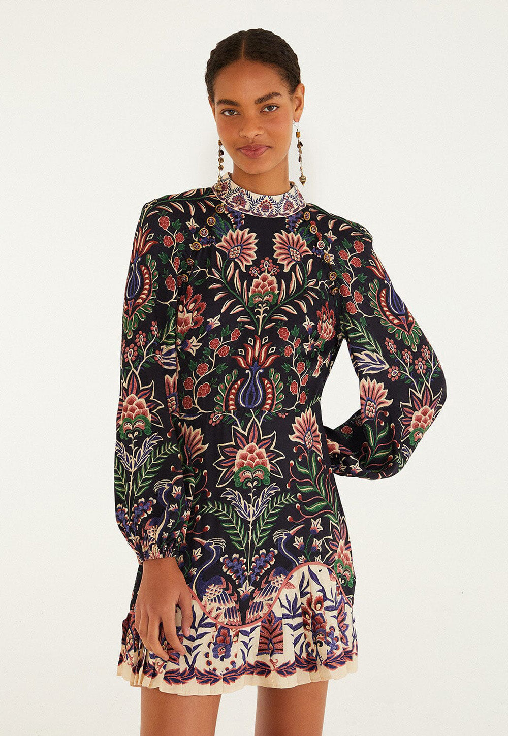 Marvelous Garden Mini Dress - Black