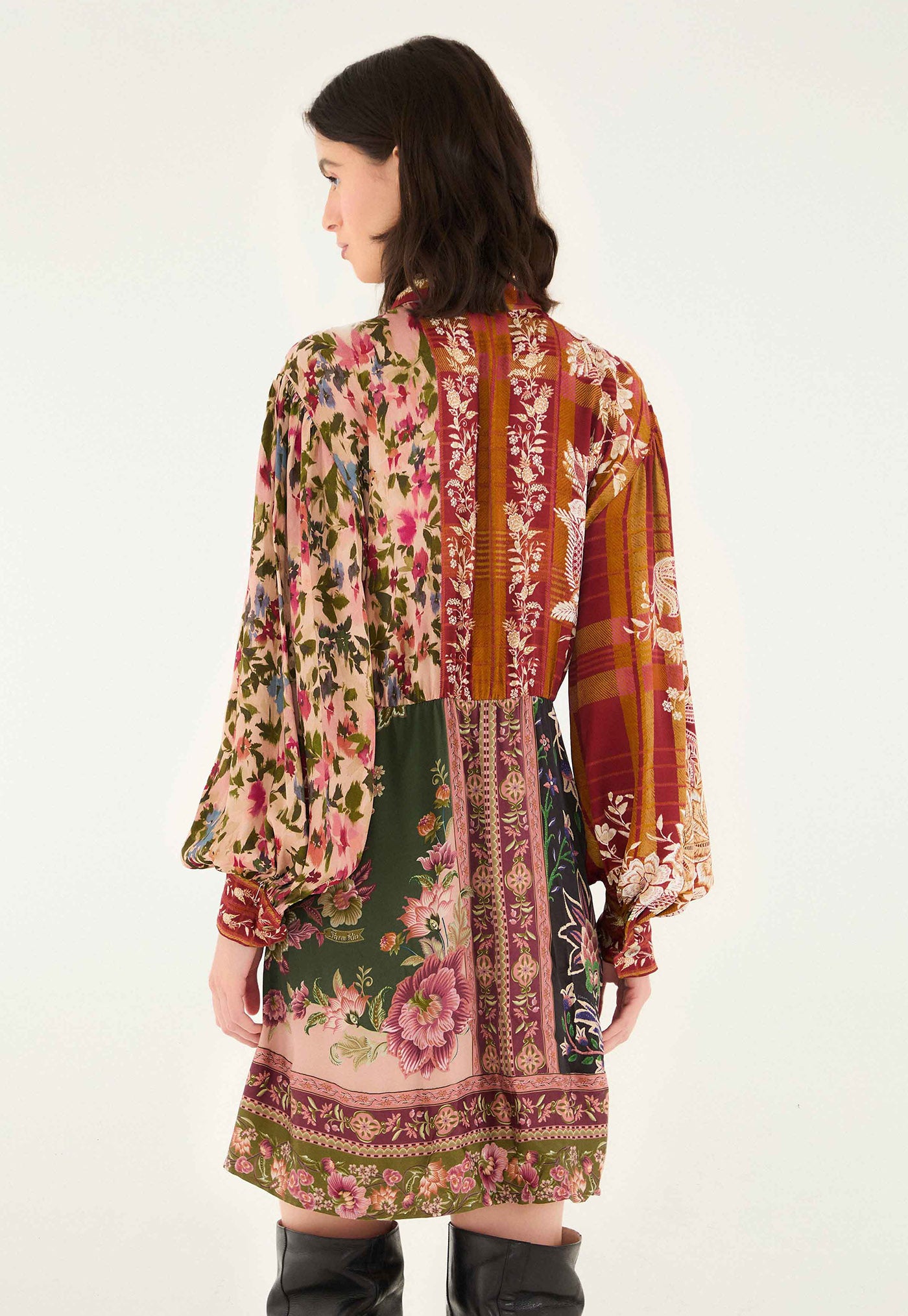 Winter Garden Mini Dress - Multi