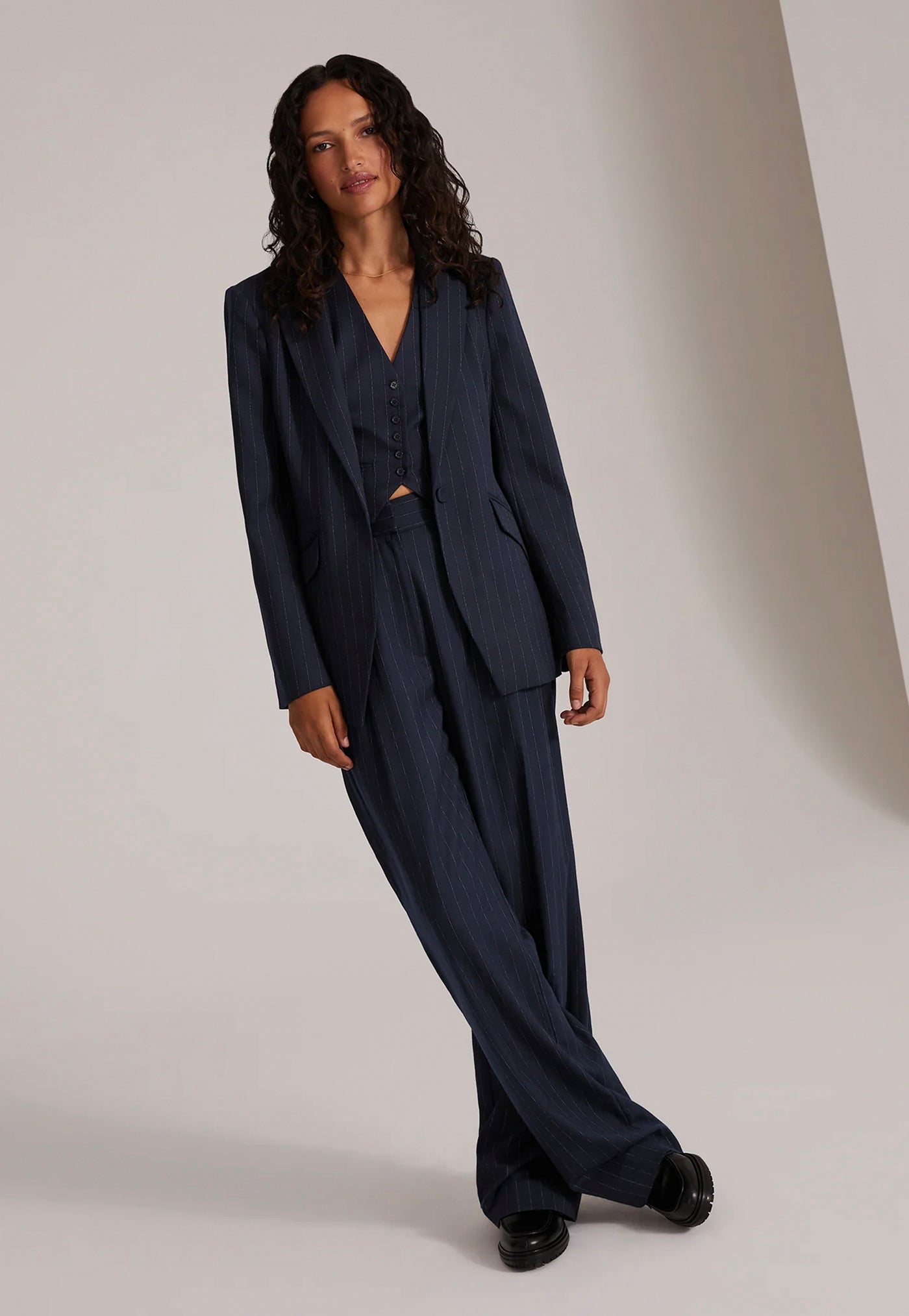 The Favorite Pant - Navy Pinstripe