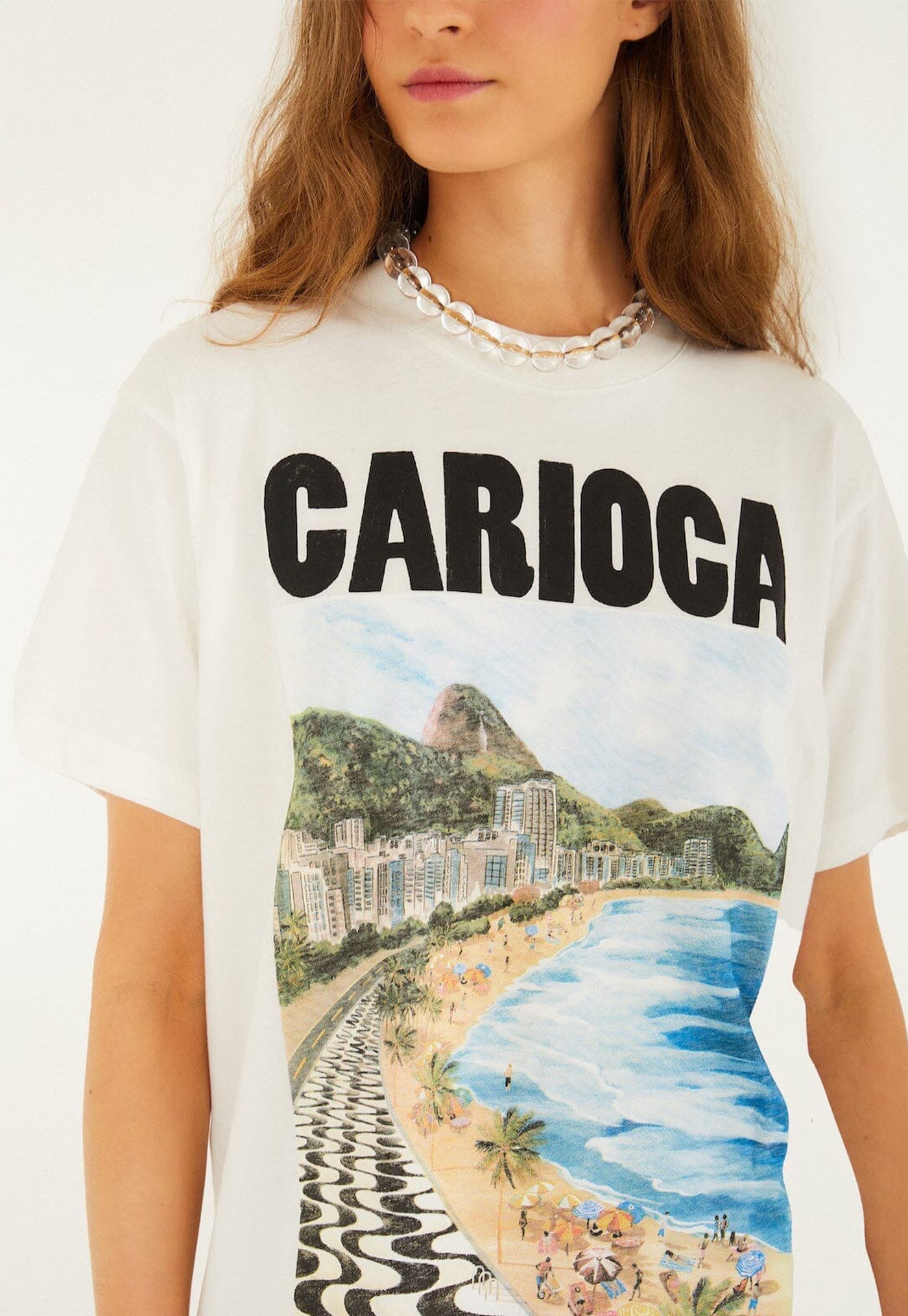 Landscape Carioca Relaxed T-Shirt - Off White