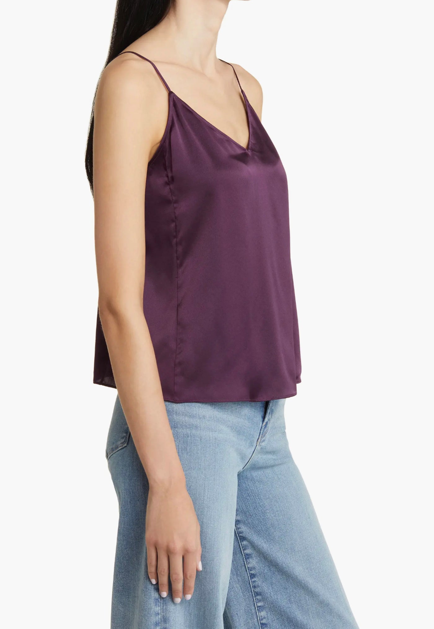 V-Neck Cami Top  - Plum sold by Angel Divine