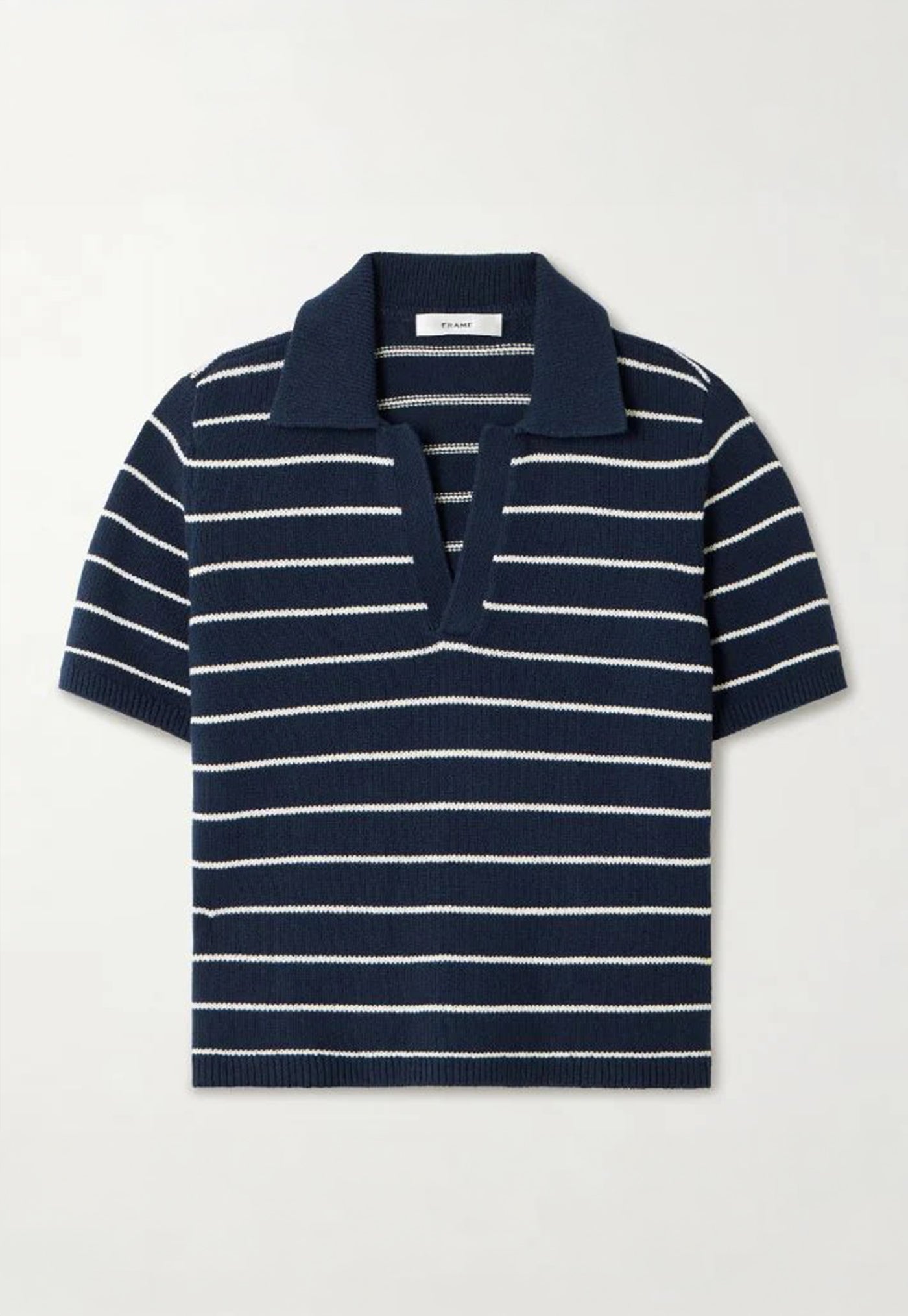 Striped Easy Polo - Navy Multi