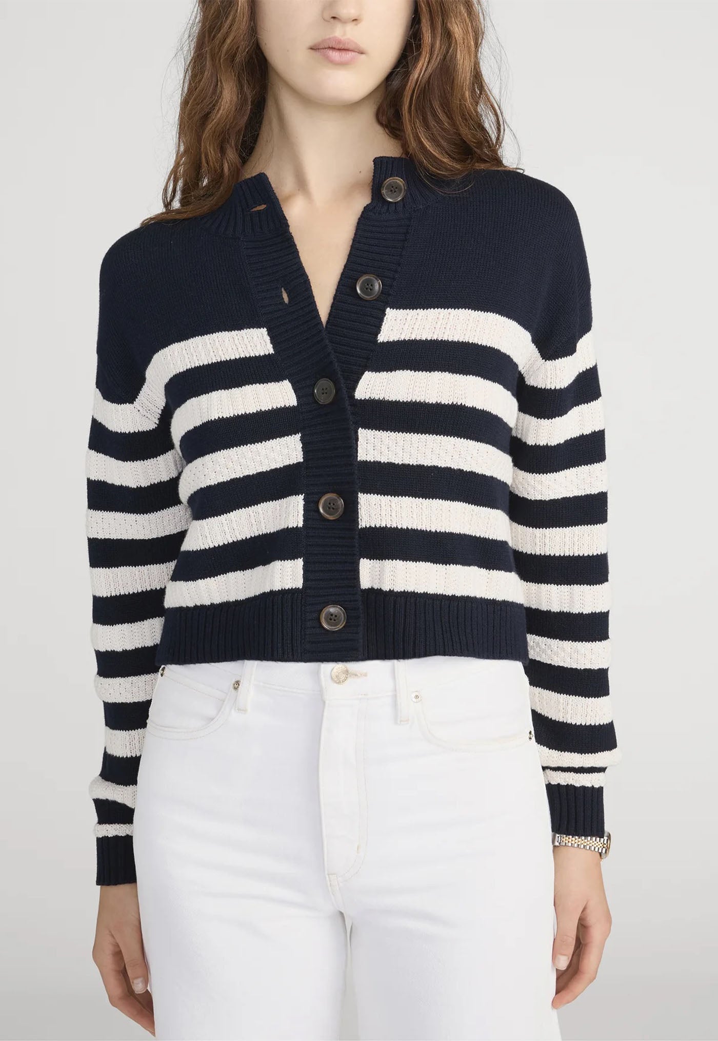 The Variation Femme Cardi - Navy Multi
