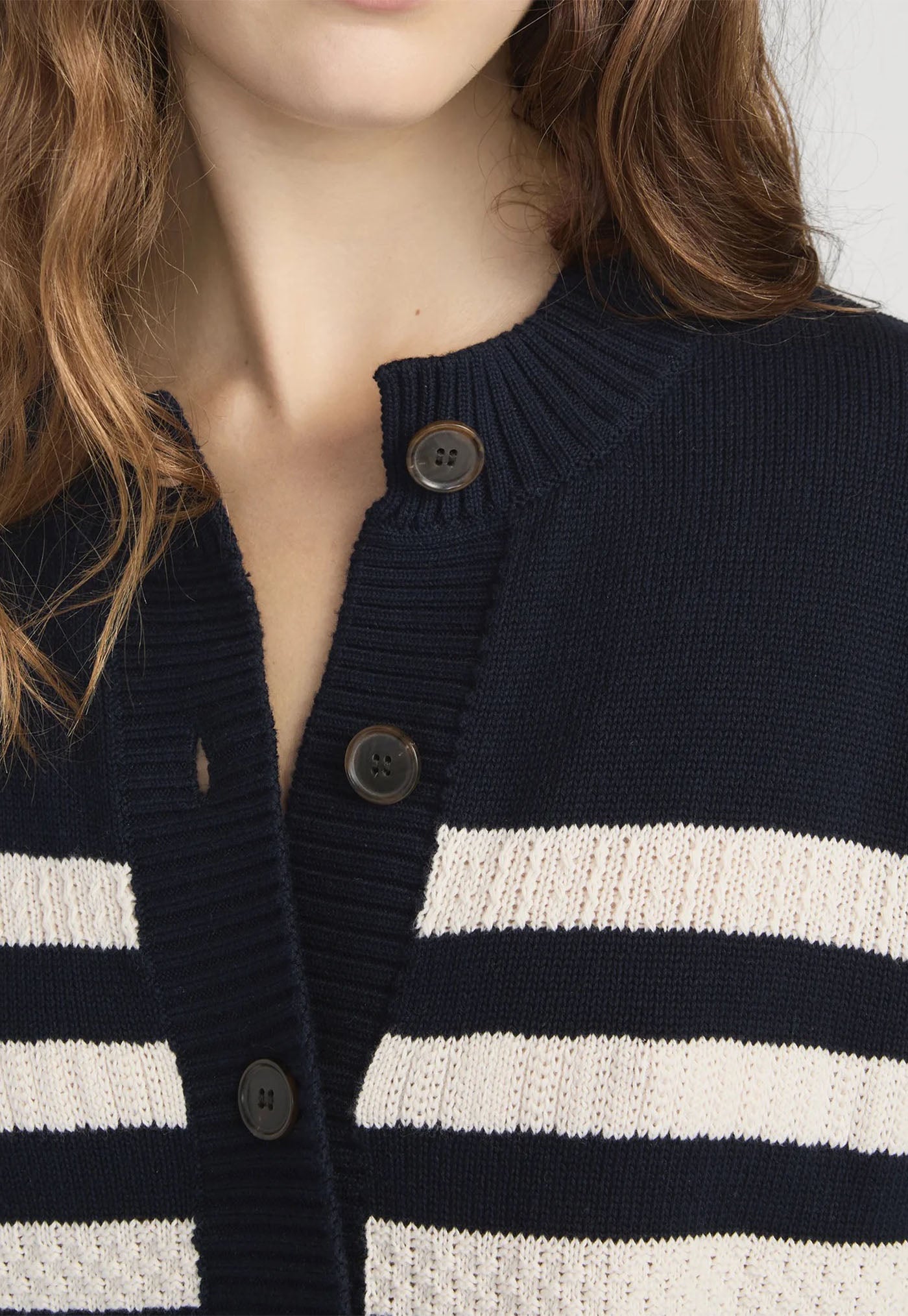 The Variation Femme Cardi - Navy Multi
