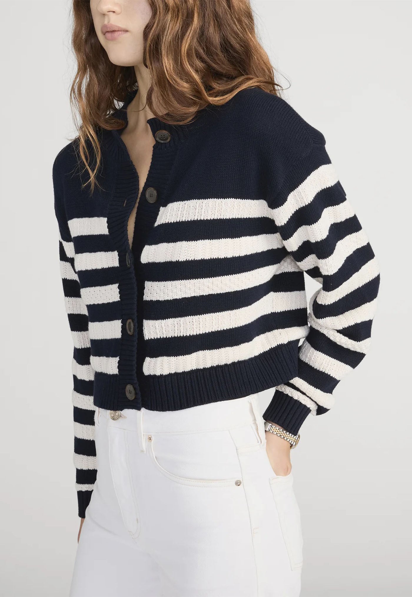 The Variation Femme Cardi - Navy Multi