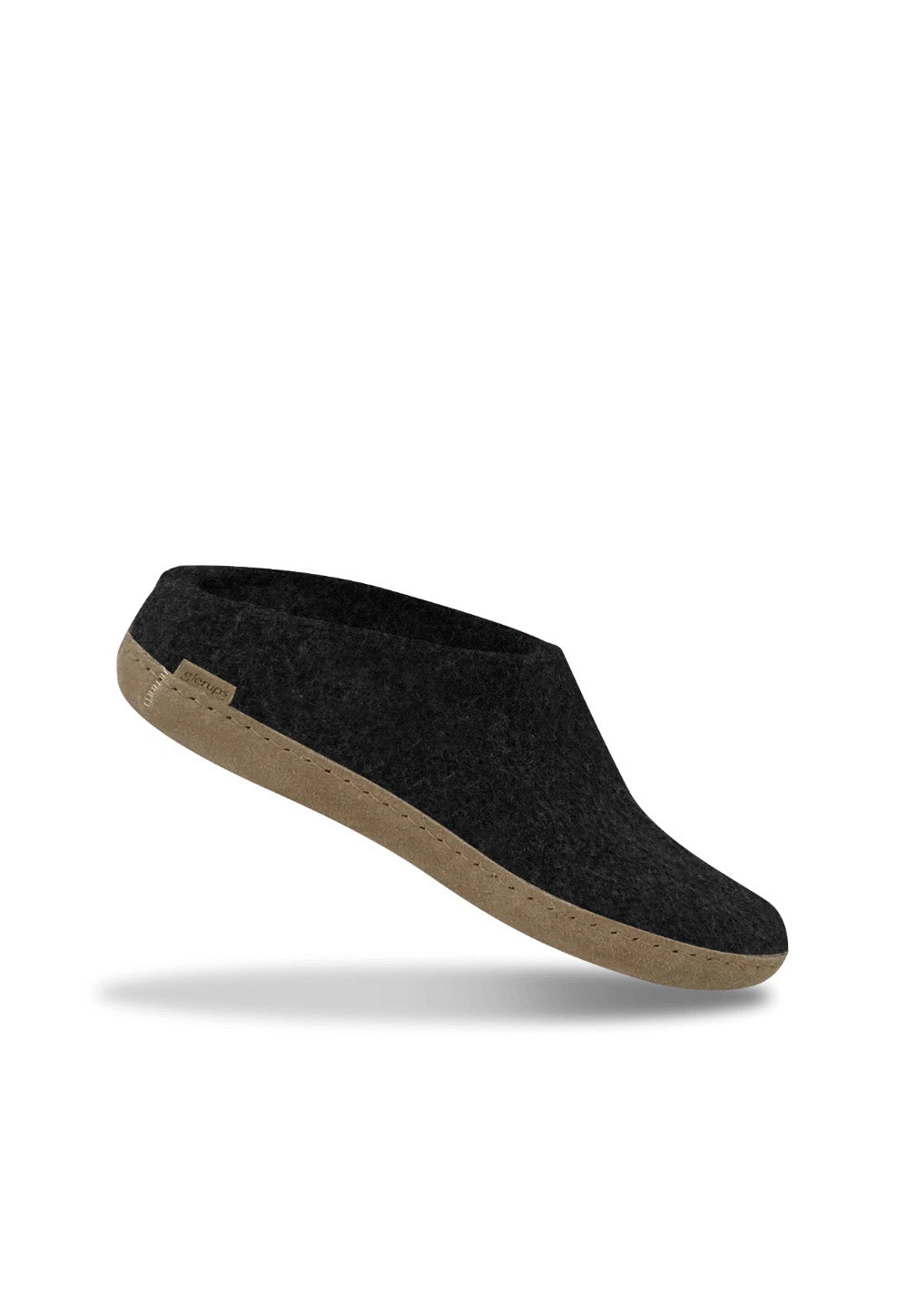 The Leather Slip On - Charcoal