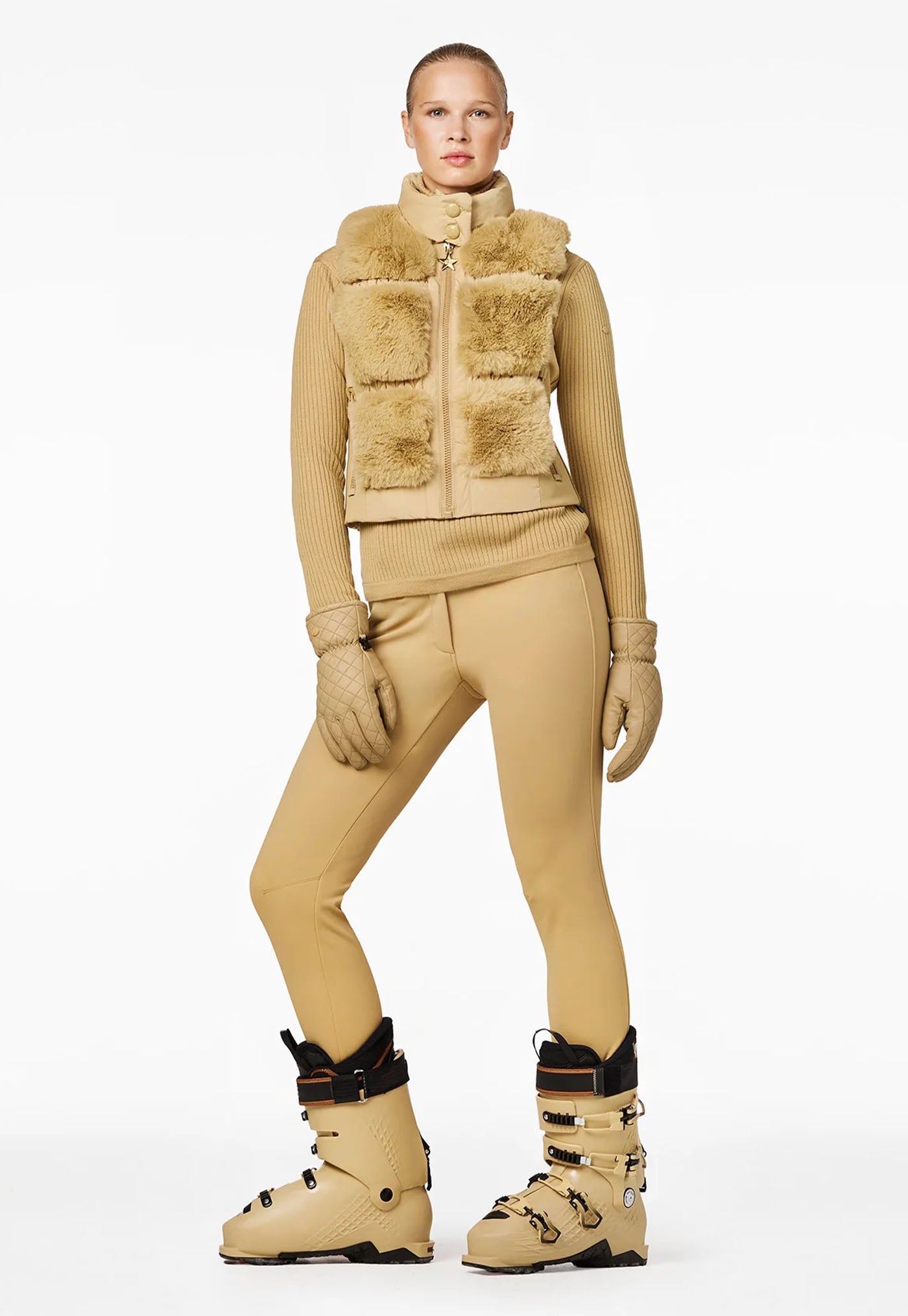 Chic Faux Bodywarmer - Caramello