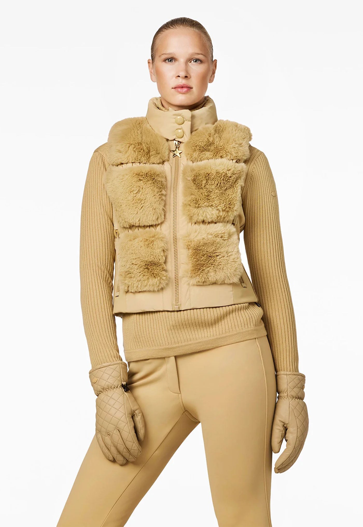 Chic Faux Bodywarmer - Caramello