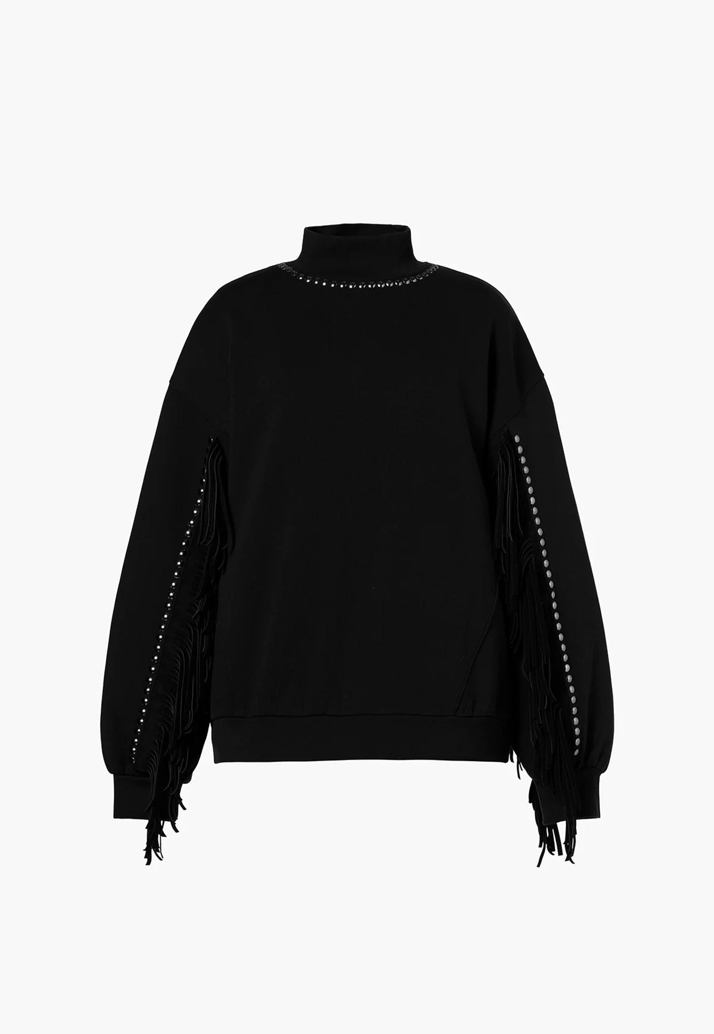 Frenzy Crew Neck Sweater - Black