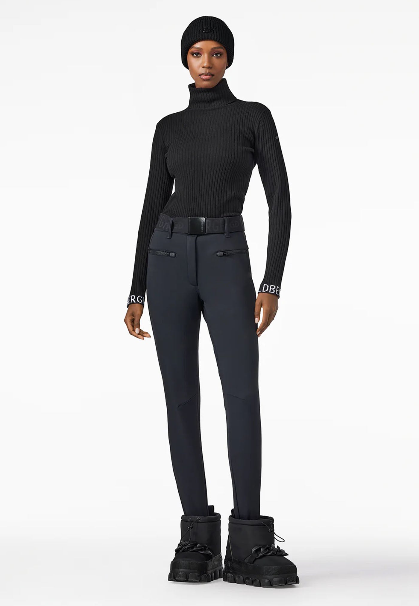 Mira Long Sleeve Knit Sweater - Black