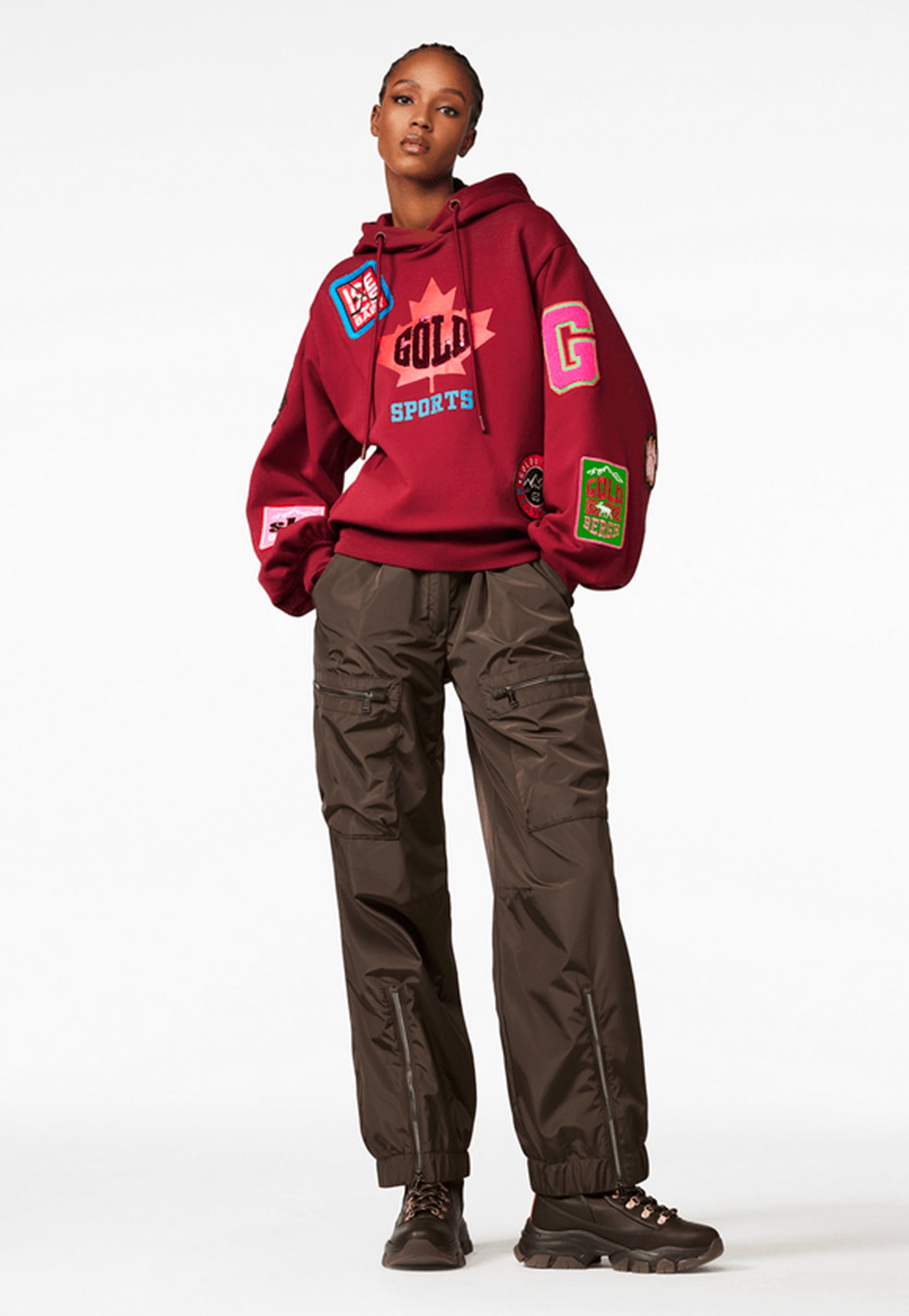Stanley Hooded Sweater - Cabernet