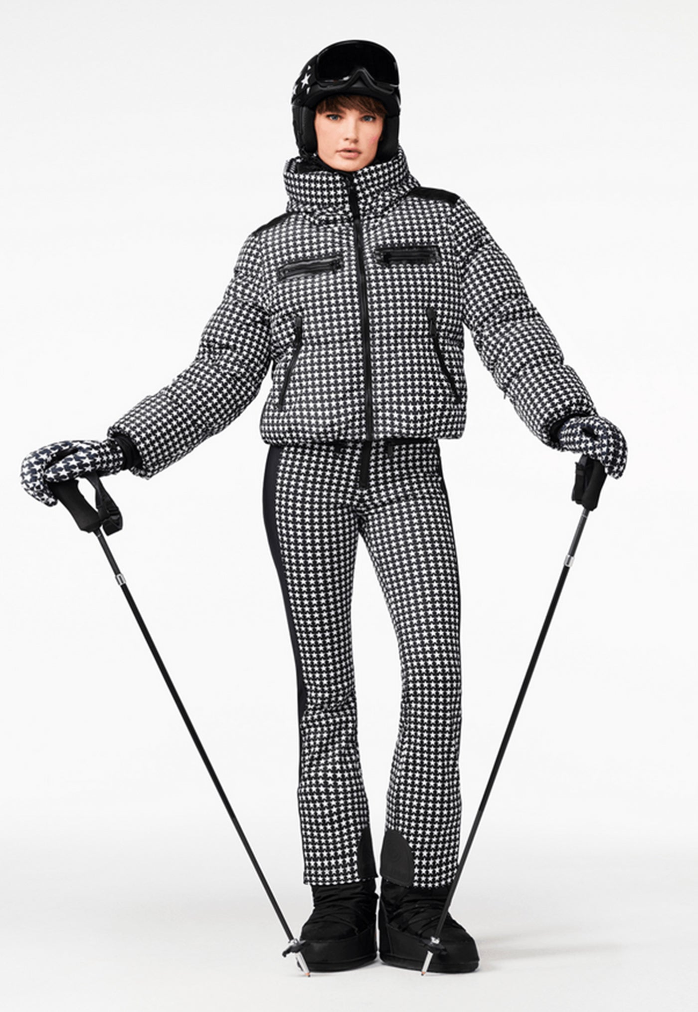 Track Ski Jacket - Black/White