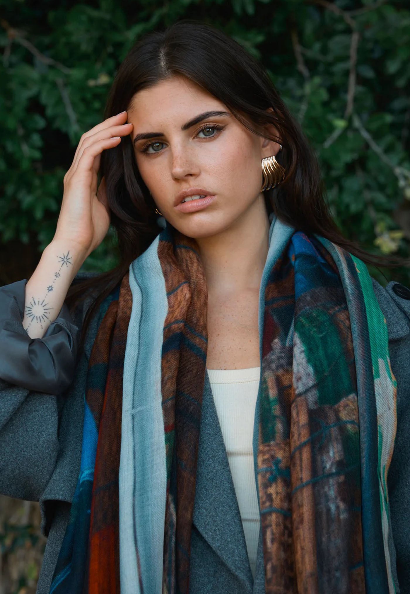 Outrigger Shore - Skinny Wool Scarf