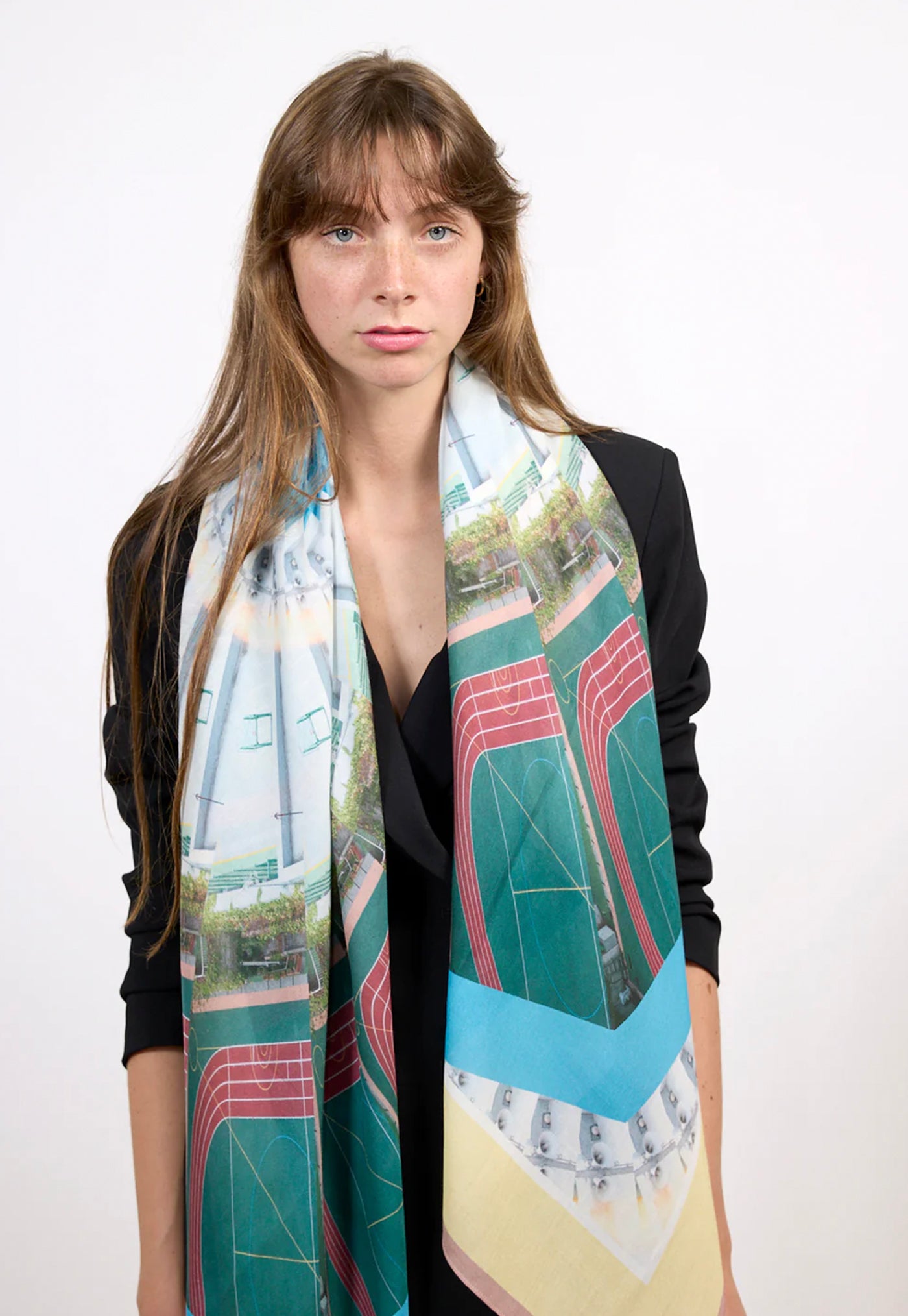 Cashmere Blend Square Scarf - Tokyo Study 2