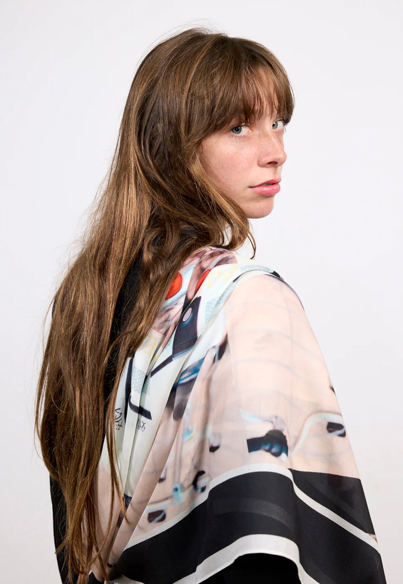 Cashmere Blend Square Scarf - Tokyo Study 3