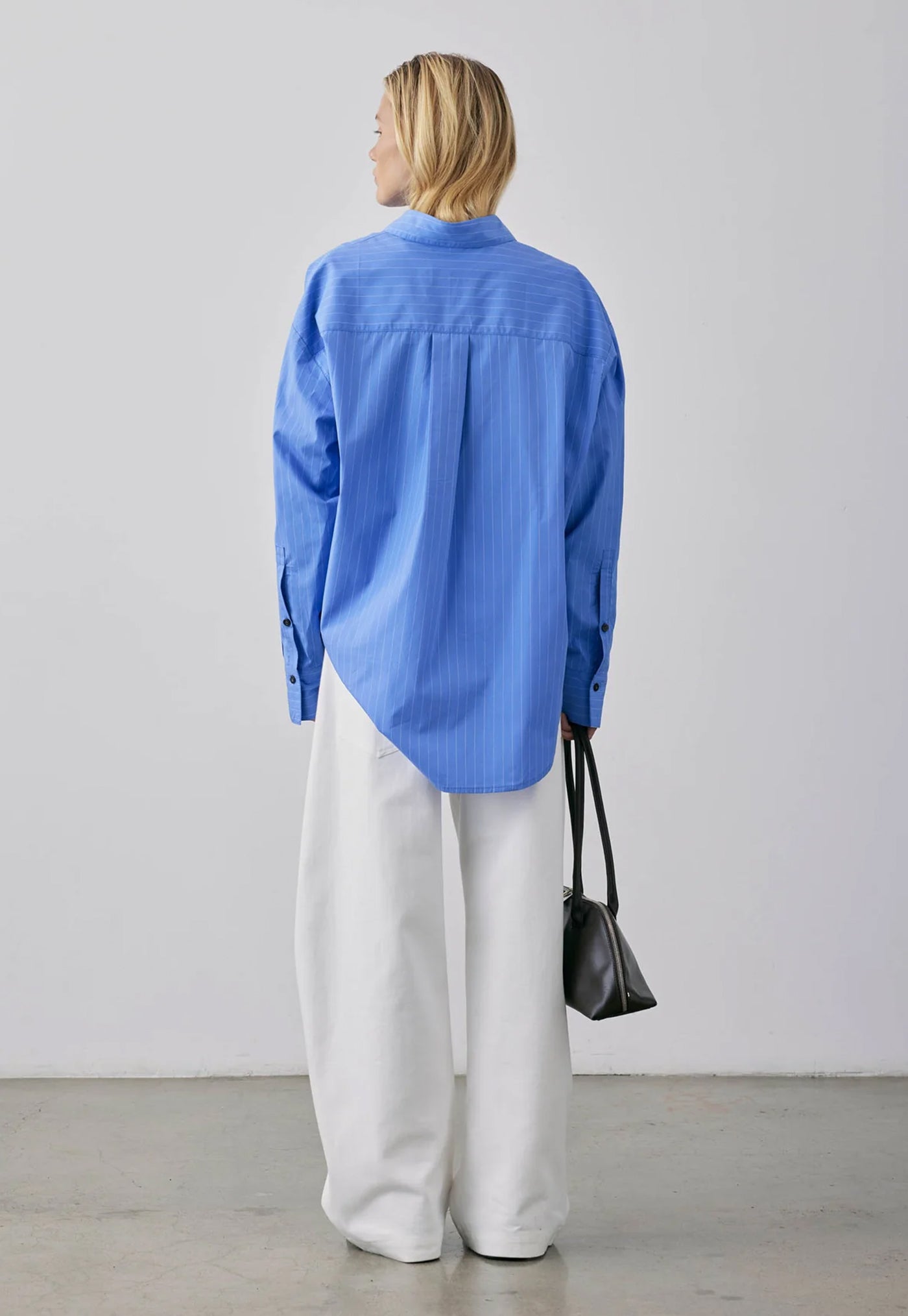 Therese Shirt - Cobalt Stripe