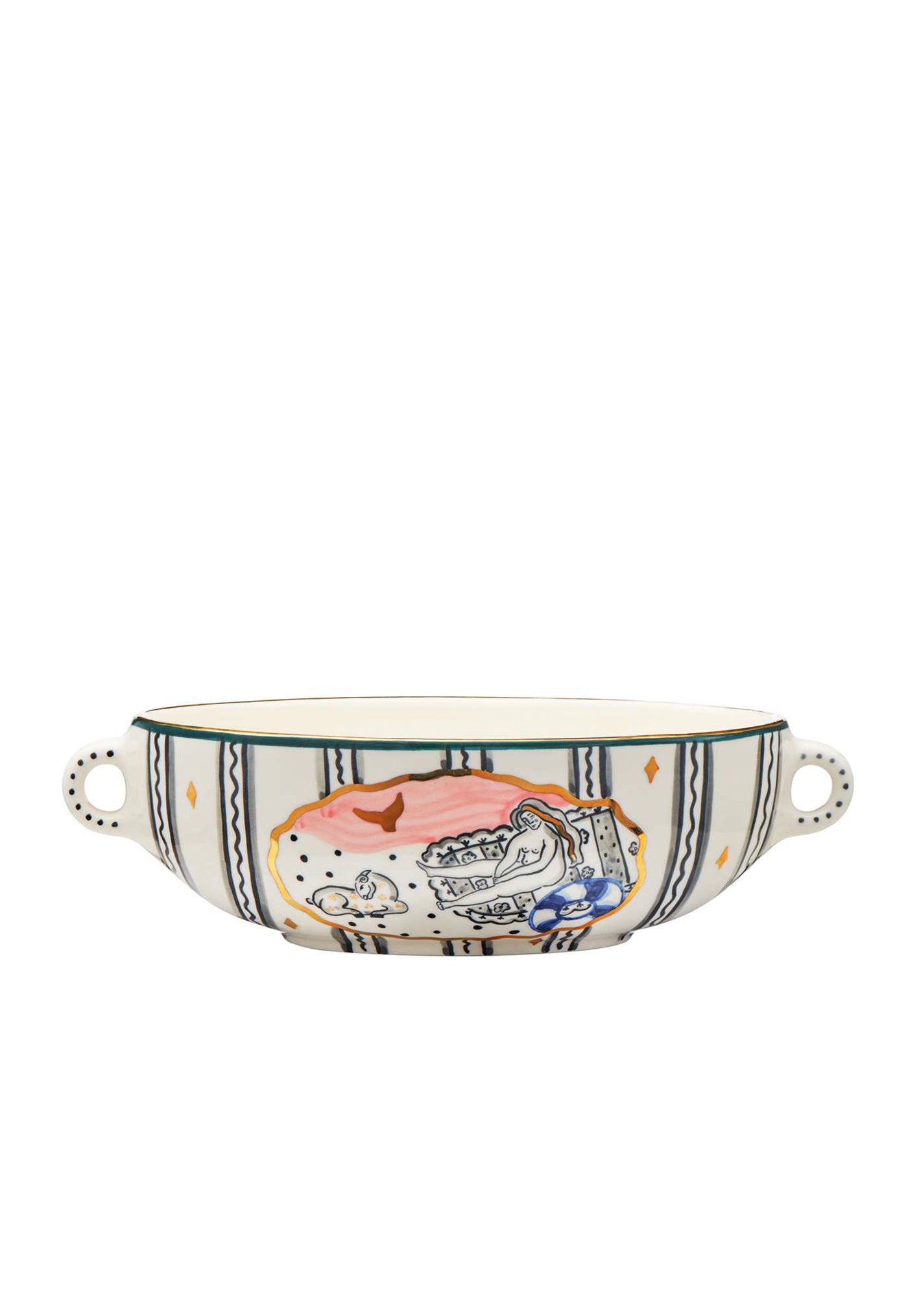Mermaids and Figs Fruit Bowl - Multi