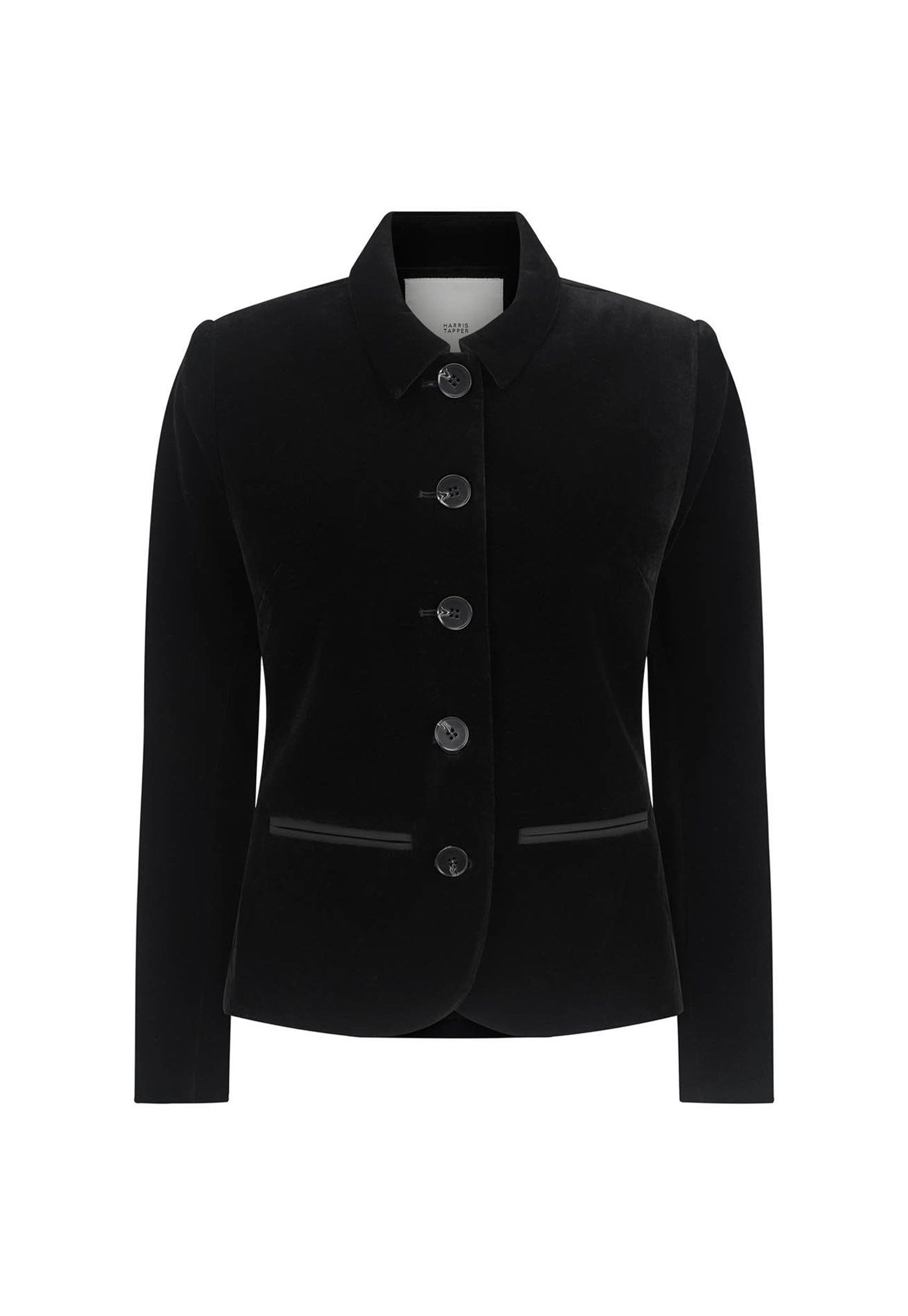 Bardot Blazer - Black Velvet