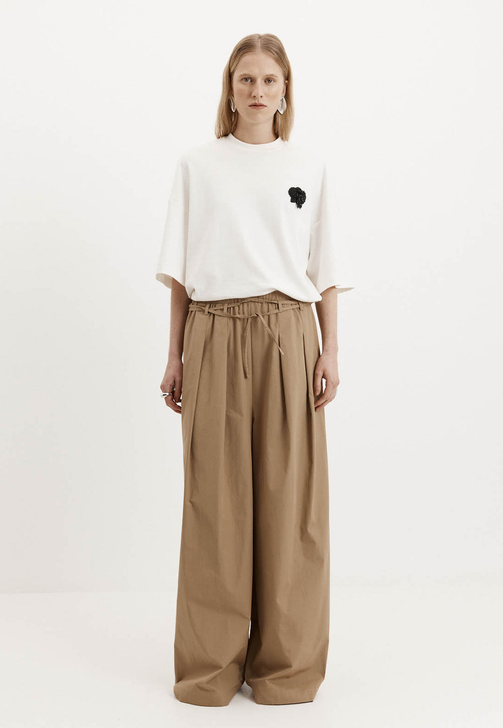 Beaded Orchid T-Shirt - White