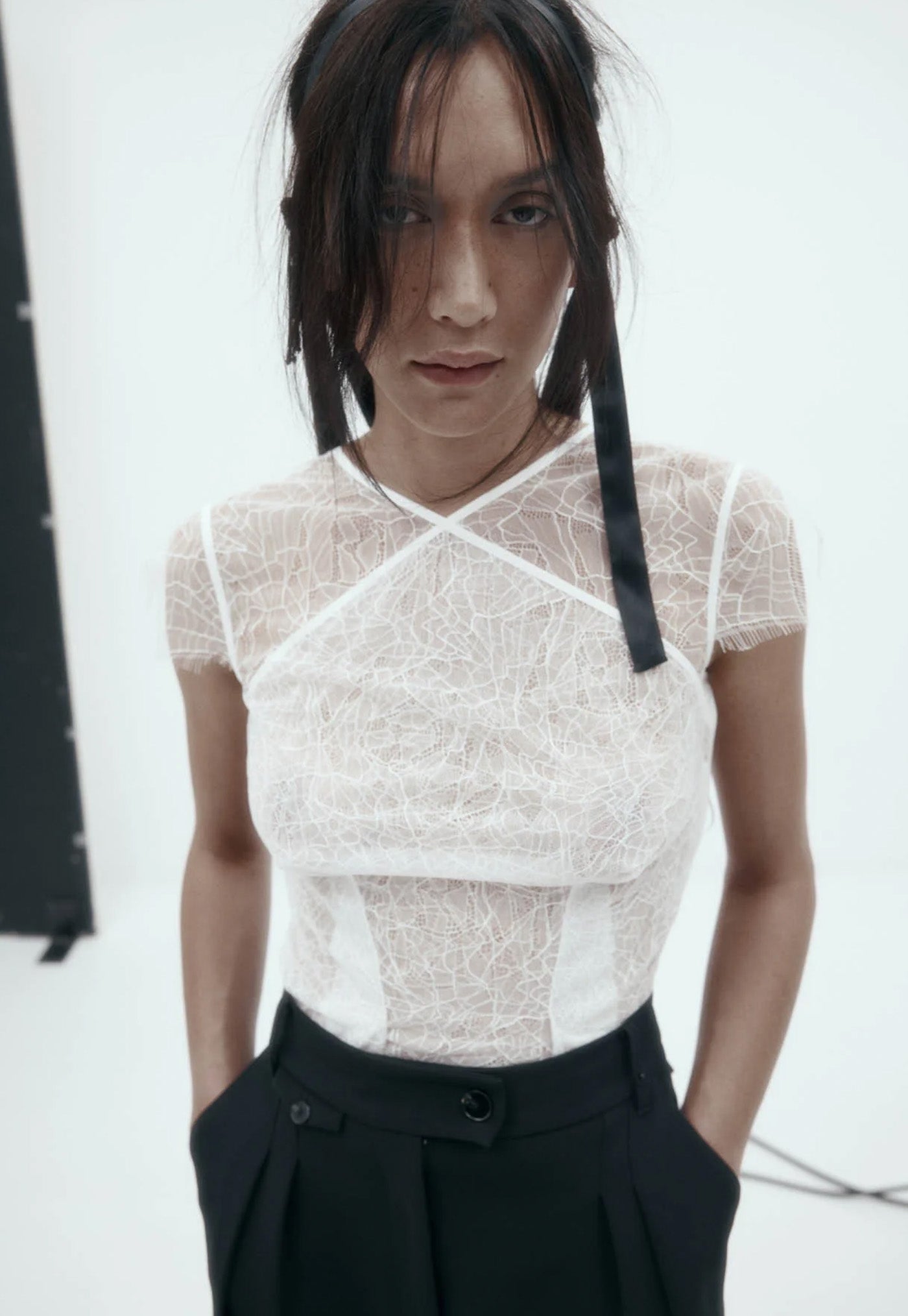 Camilla Top - White Lace