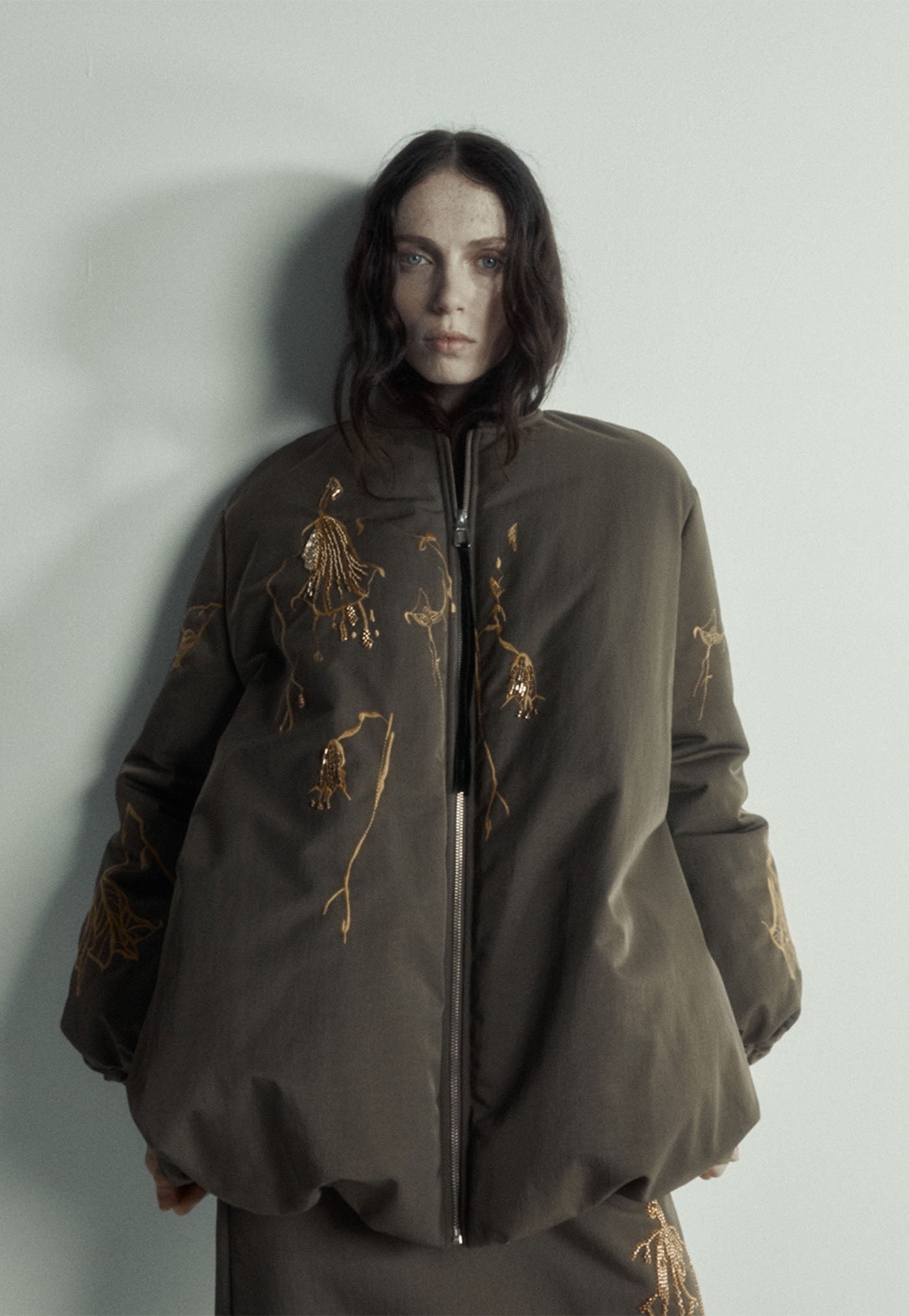 Chloe Jacket - Beaded Sepia