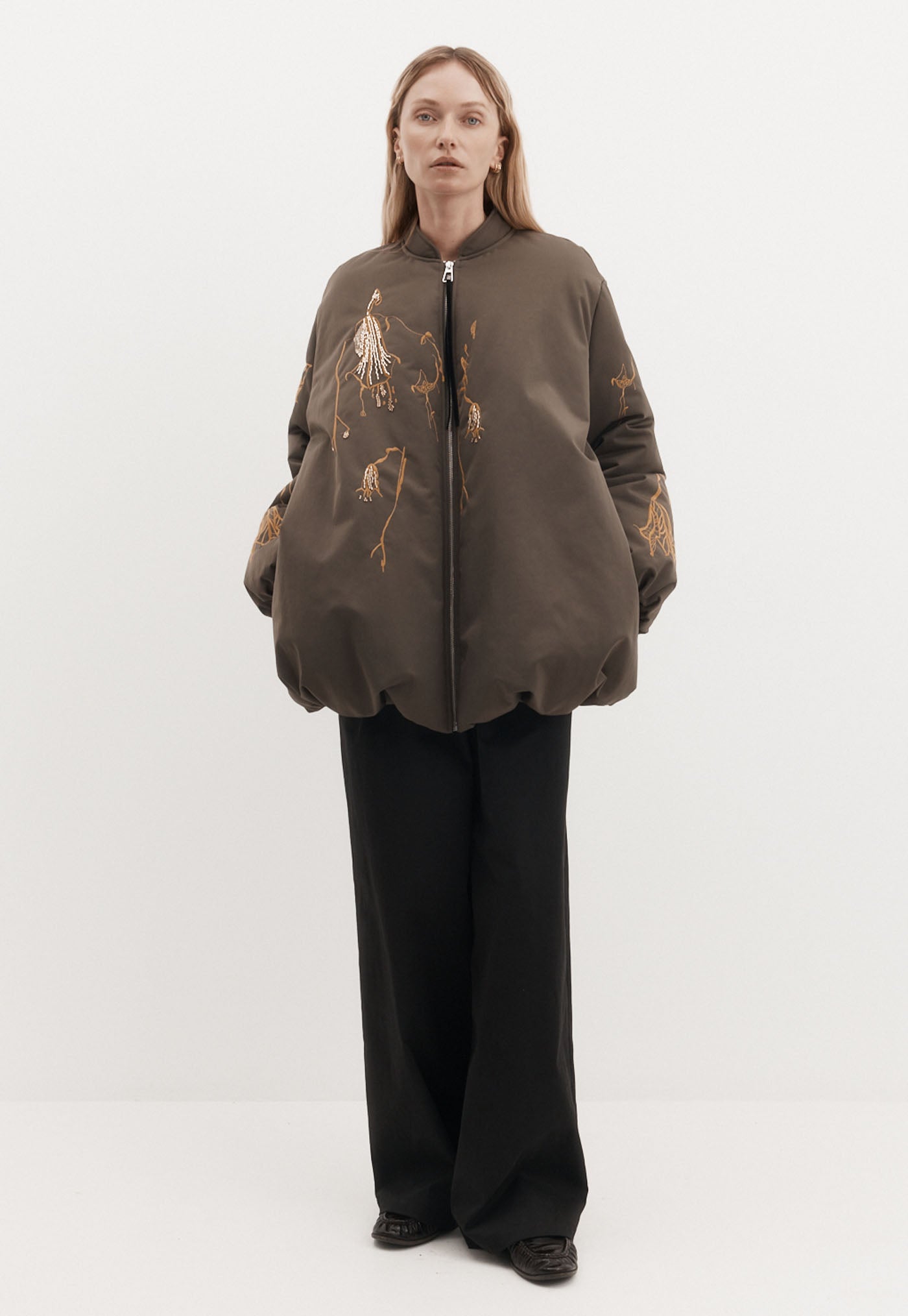 Chloe Jacket - Beaded Sepia