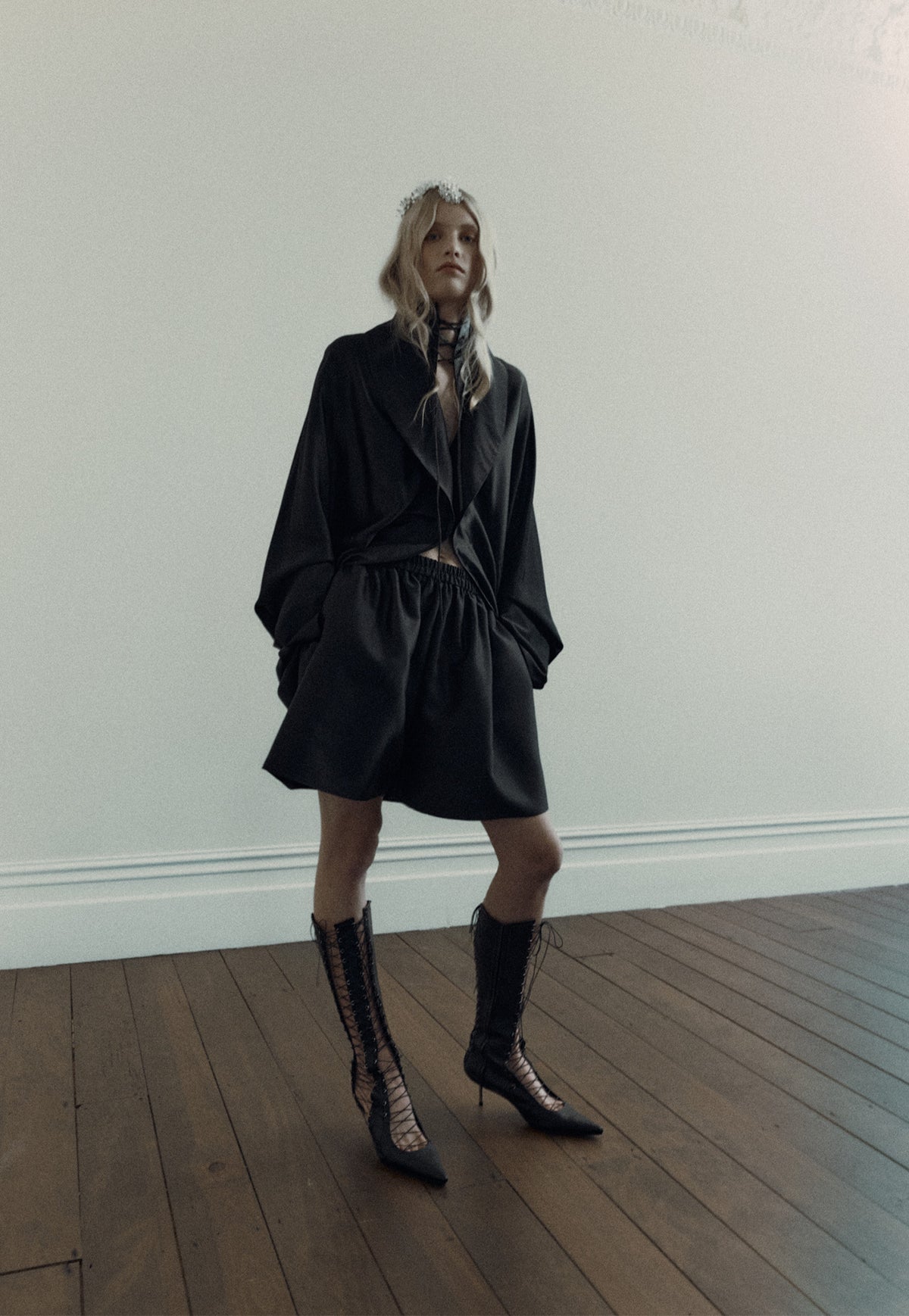 Cocoon Blouse - Black