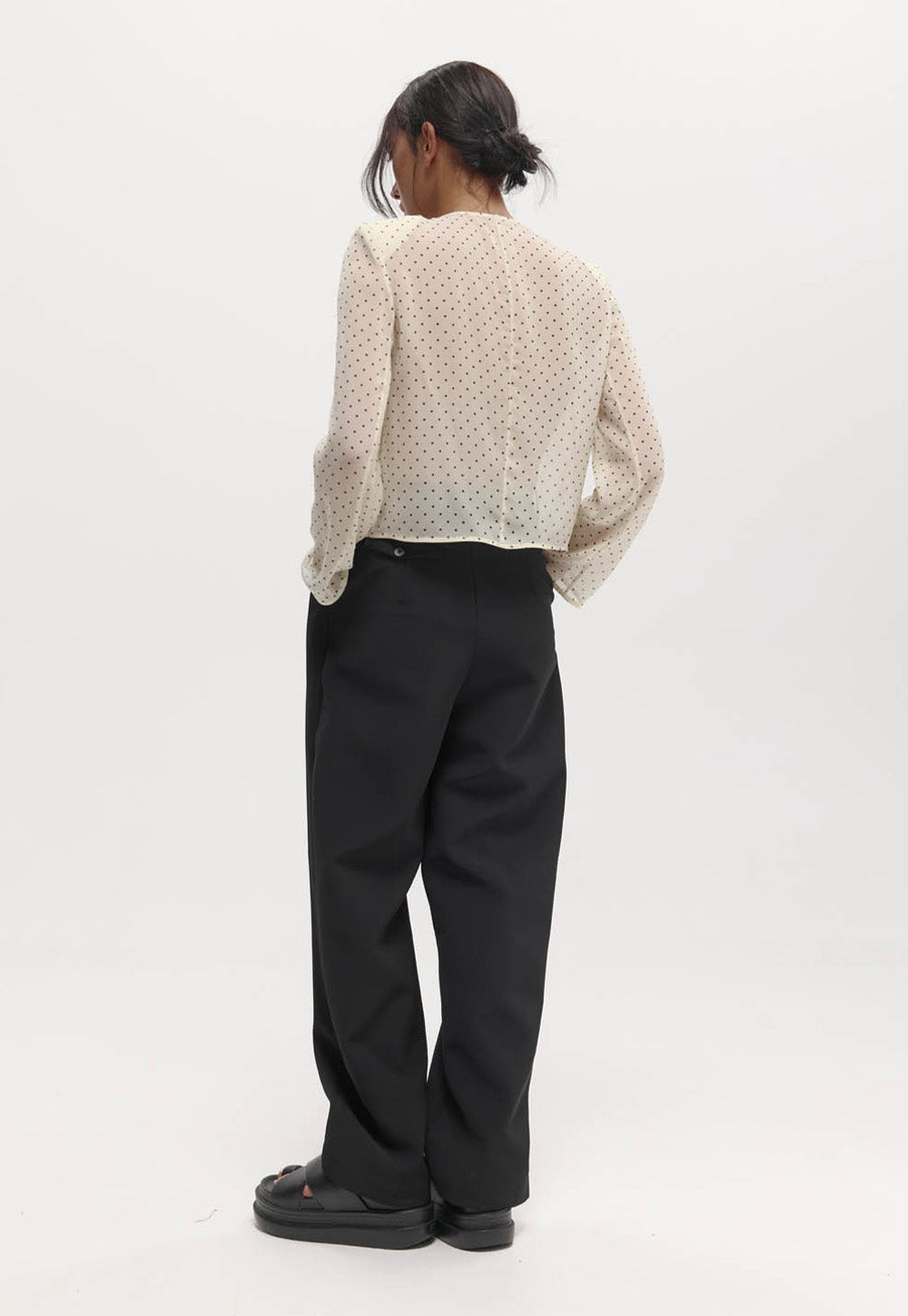 Eileen Top - Cream Polkadot