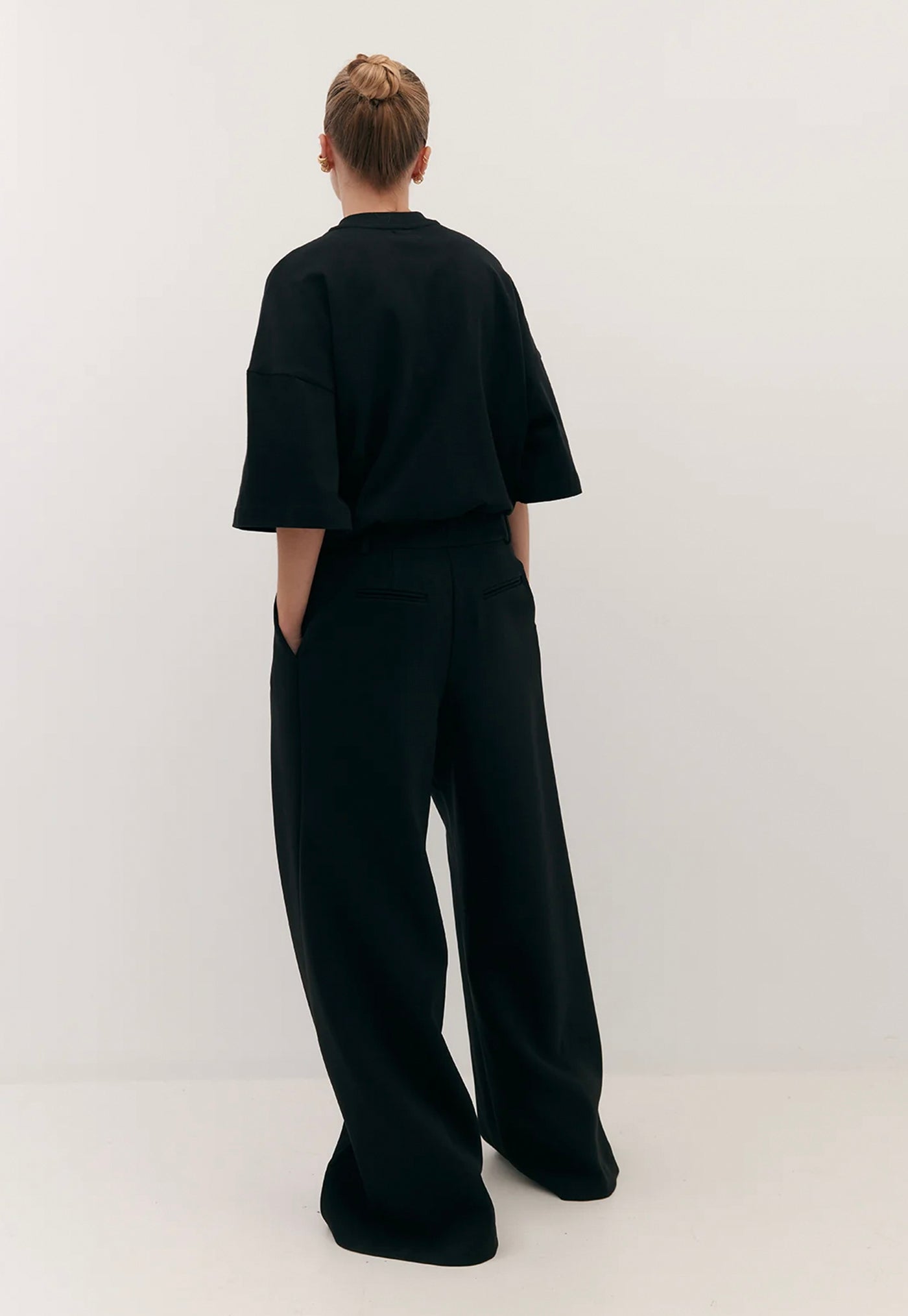 Flared Abel Trouser - Black