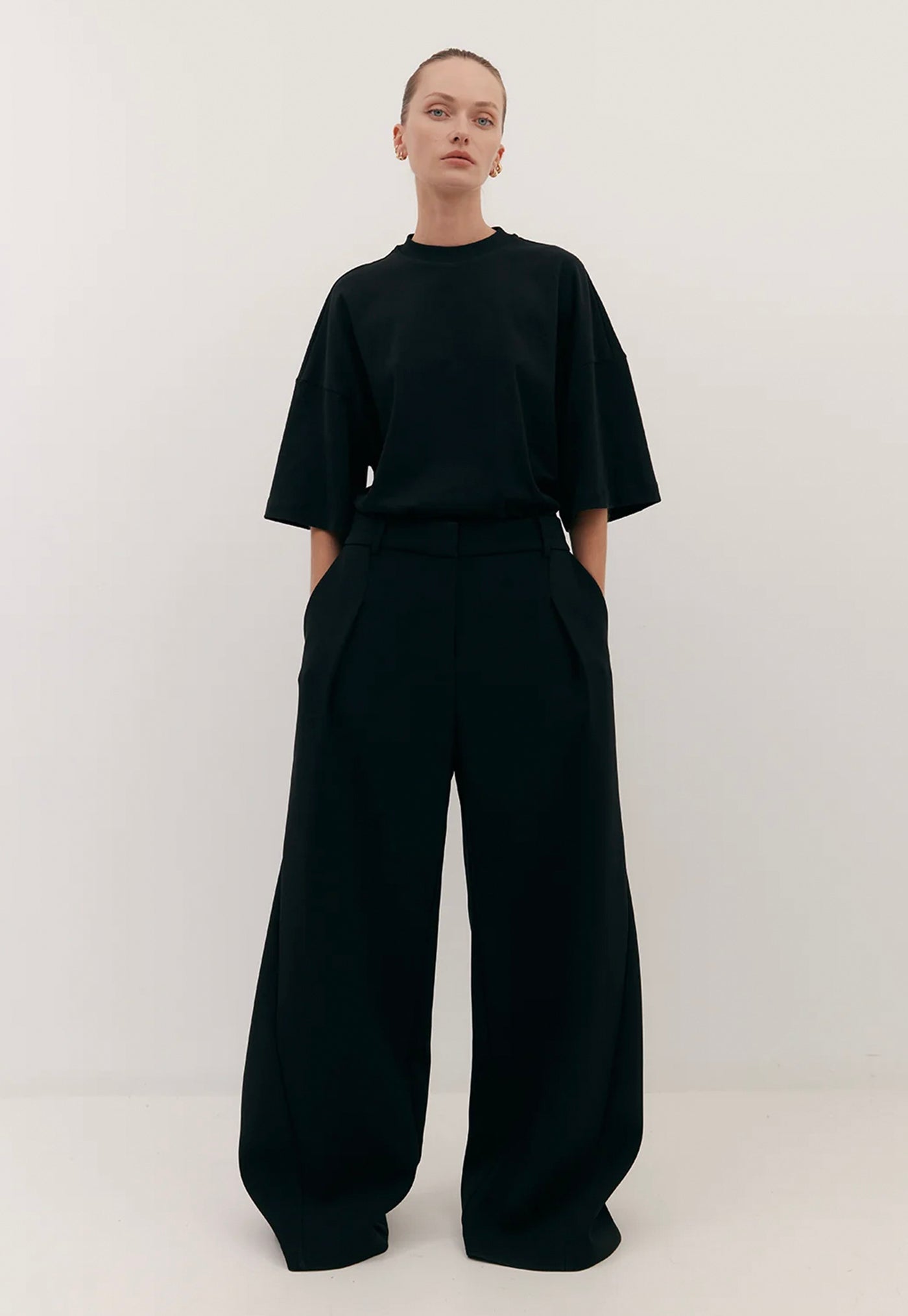 Flared Abel Trouser - Black