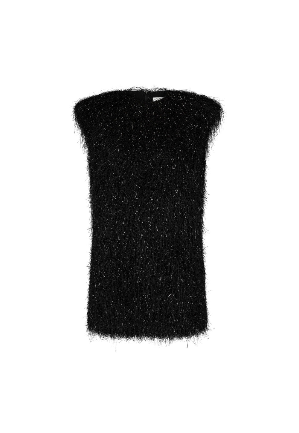Garbo Top - Black Tinsel