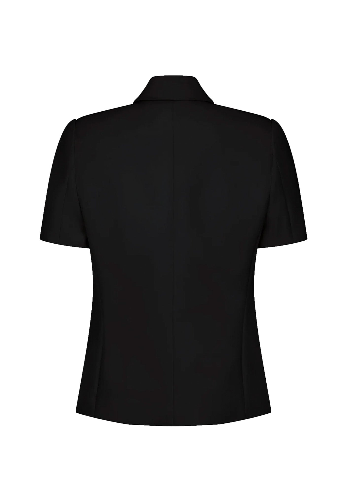 Short Sleeve Bardot Blazer - Black
