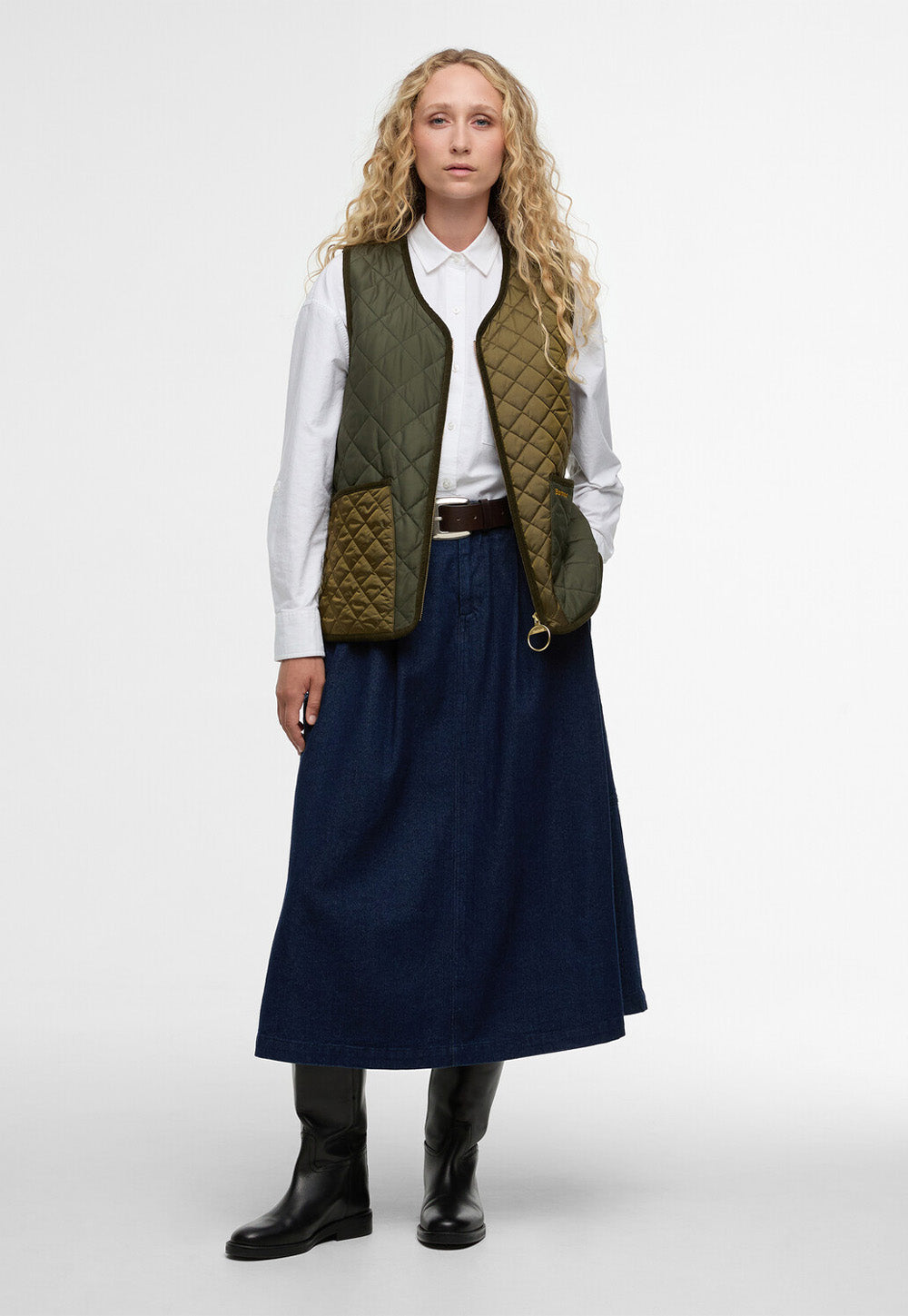 Heslerton Gilet - Golden Olive/Olive/Ancient Tartan