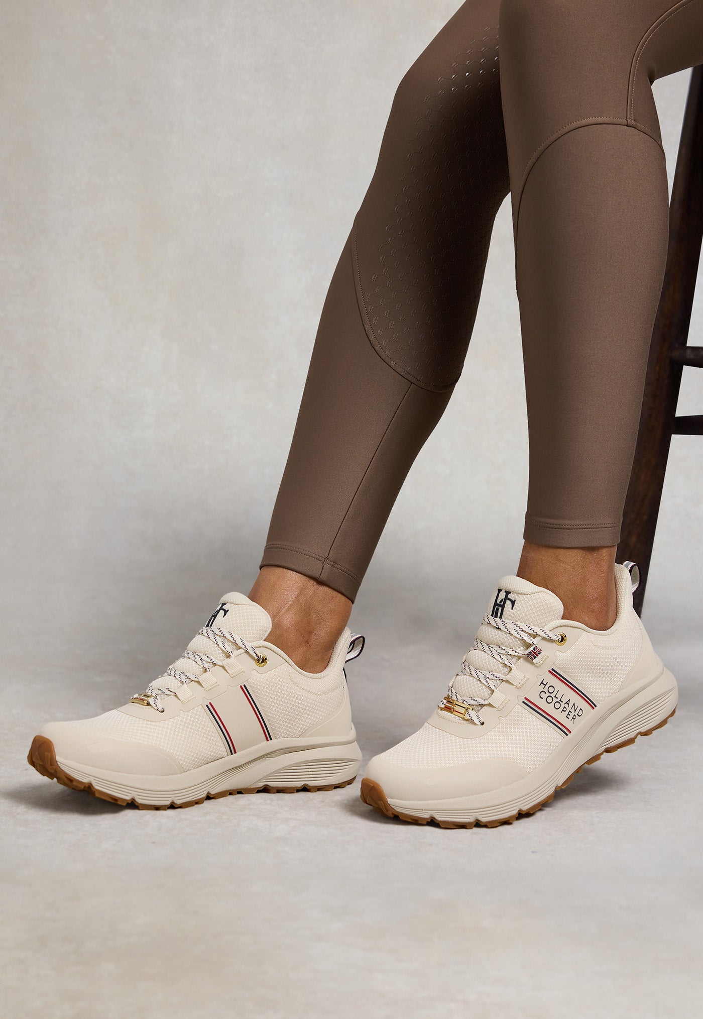 Burghley Waterproof Trainer - Ecru