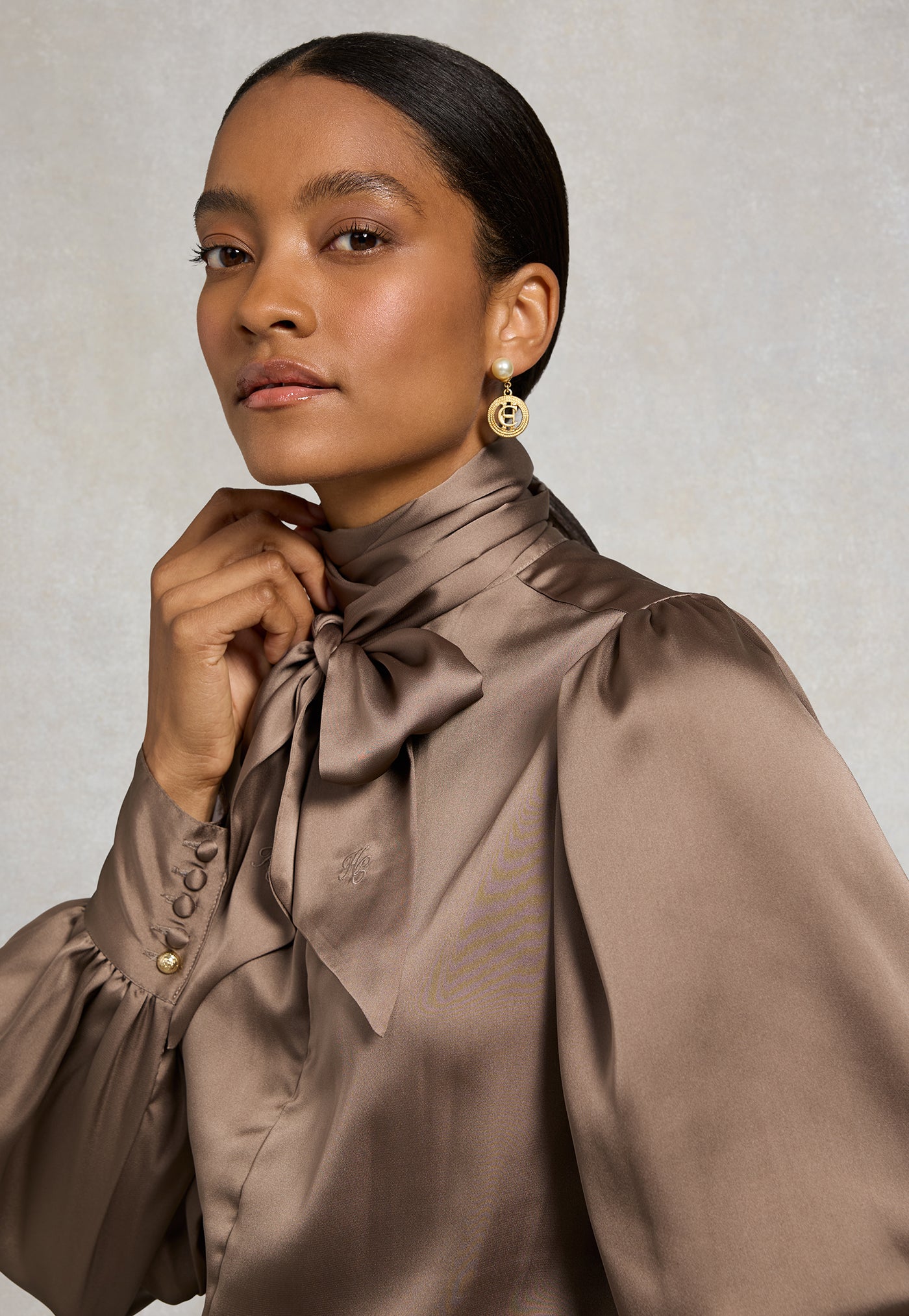 Ariella Blouse - Truffle