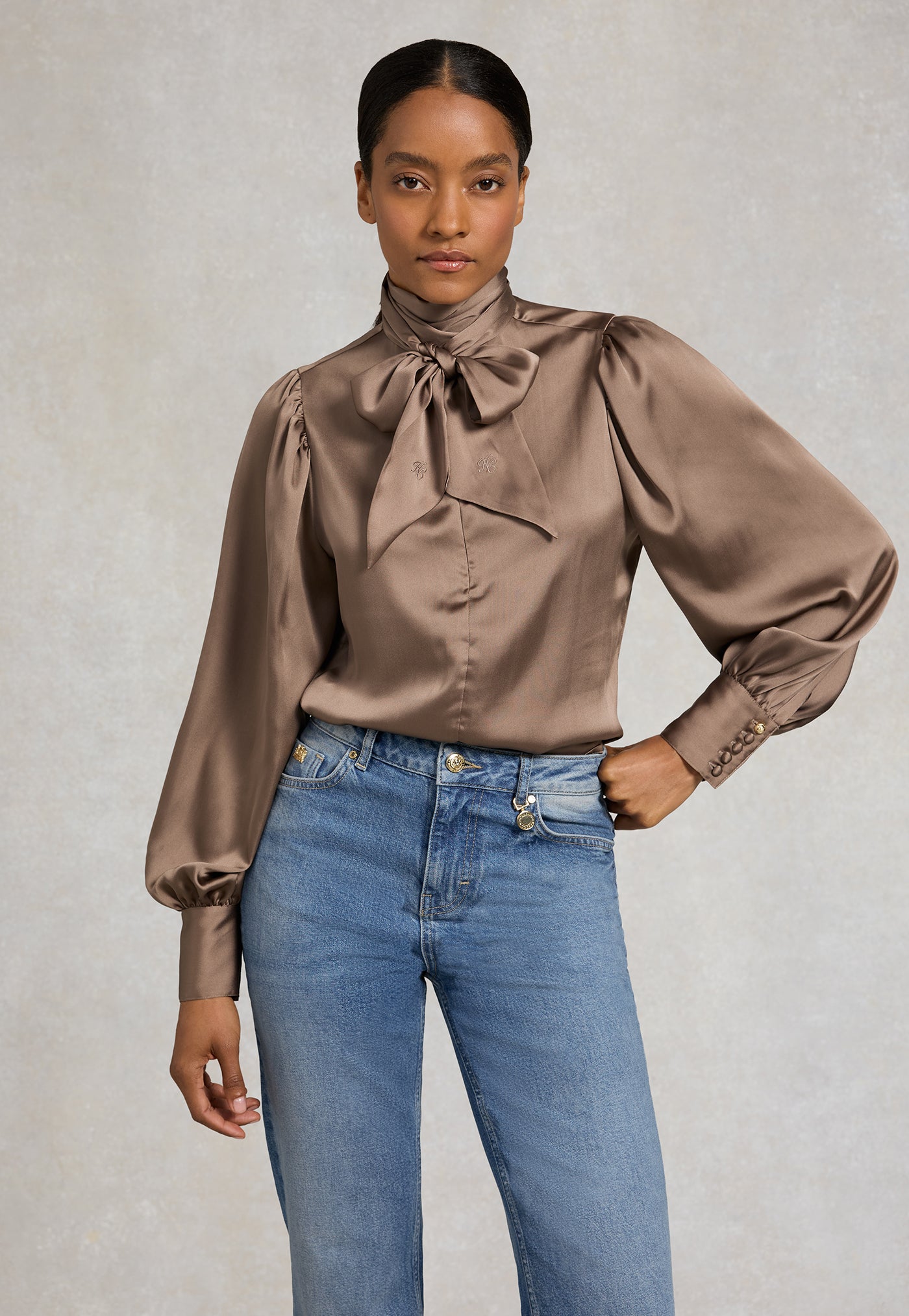 Ariella Blouse - Truffle