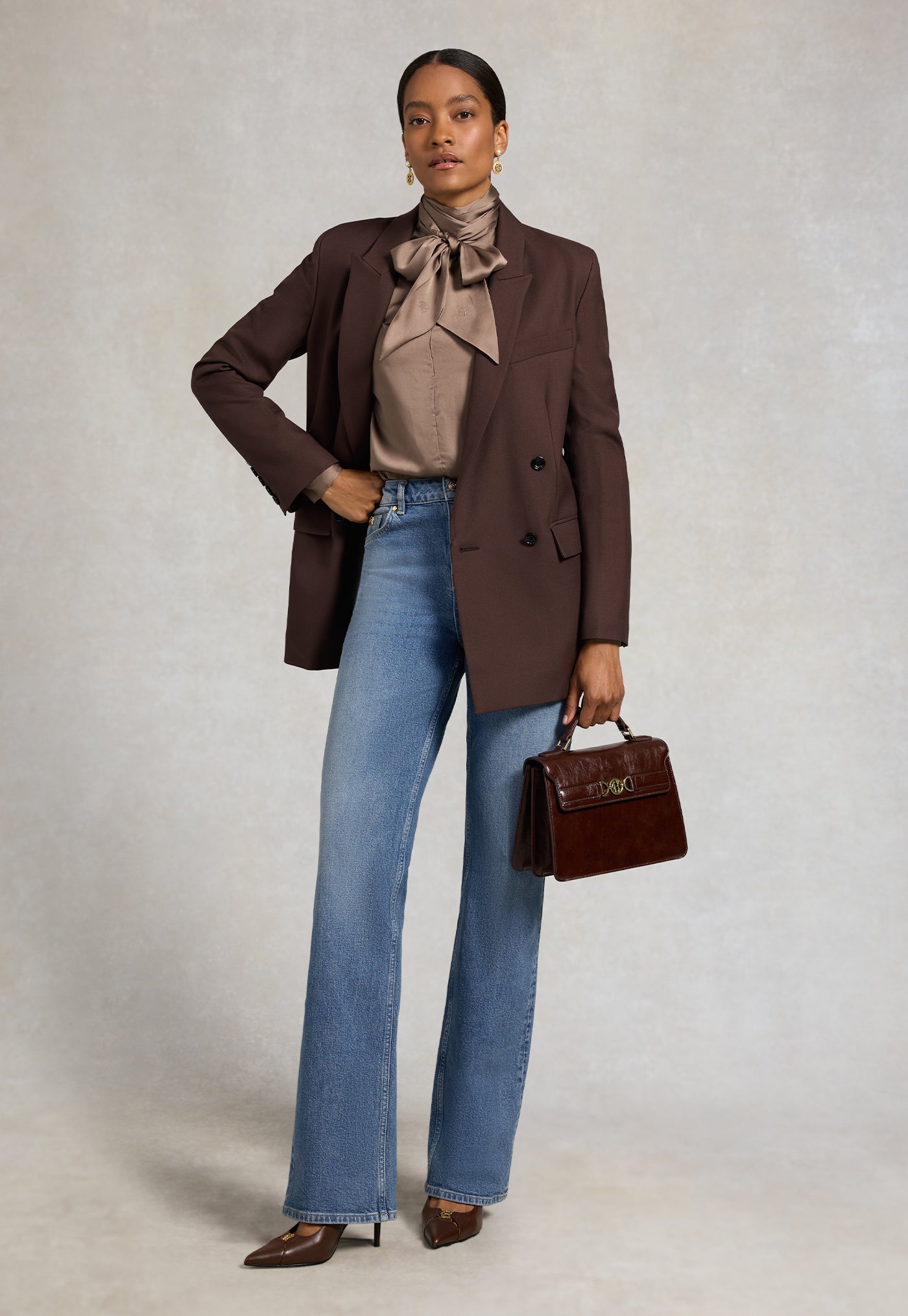 Ariella Blouse - Truffle