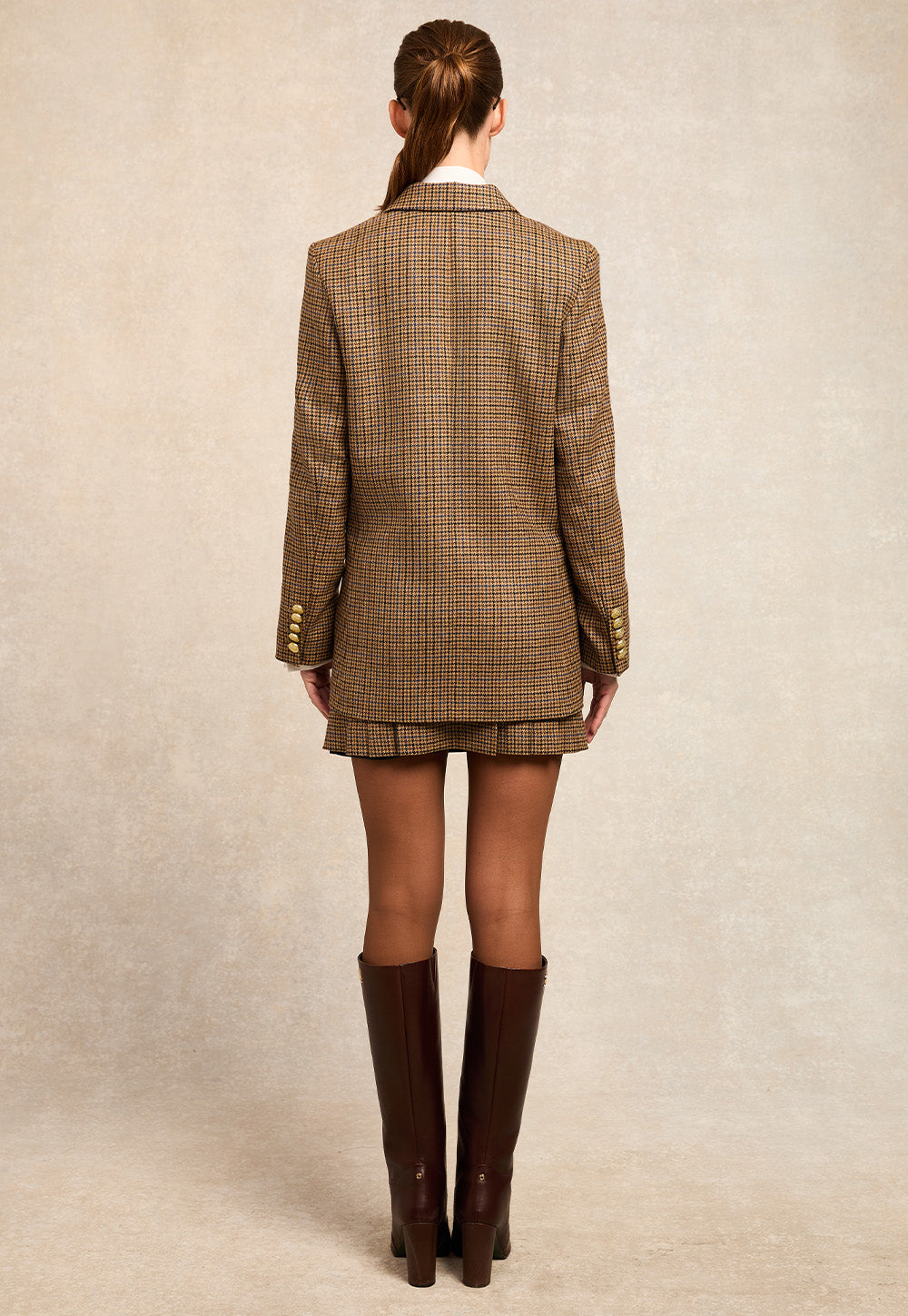 Belgravia Mini Skirt - Abbot Check Tweed