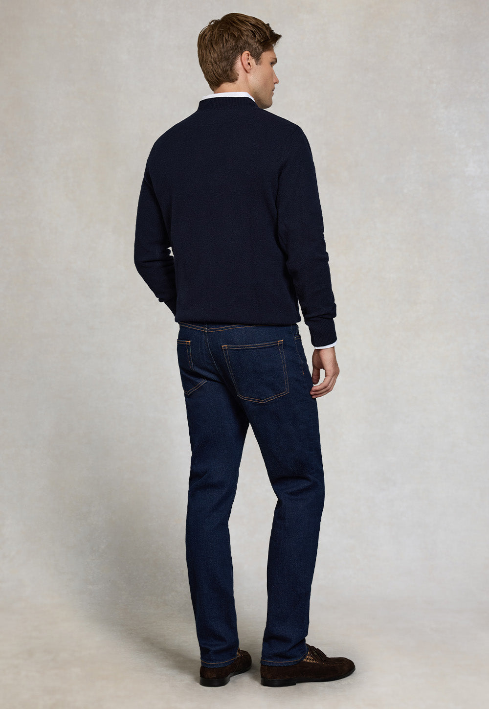 Byron Crew Neck Knit - Navy