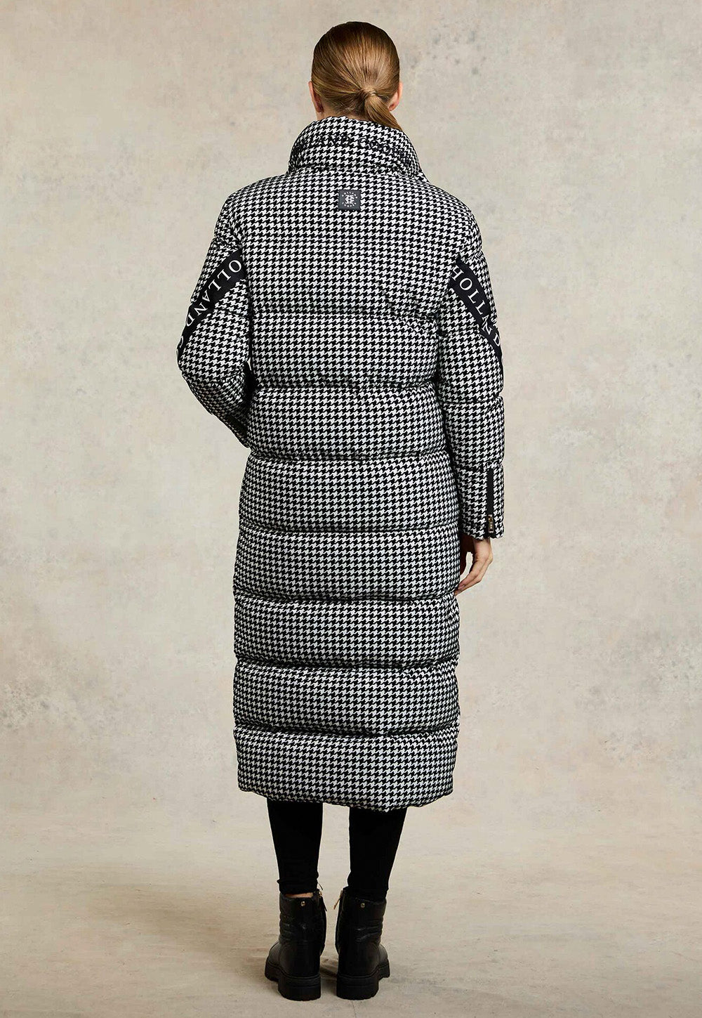 Camden Longline Coat - Houndstooth