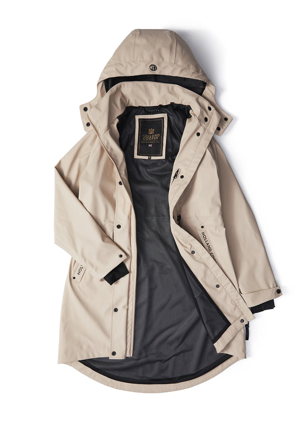 Chartwell Rain Parka - Stone sold by Angel Divine